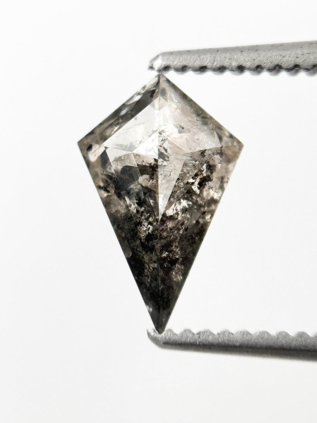 0.87 Ct Kite Rose Cut Grey Natural Minimalist Diamond