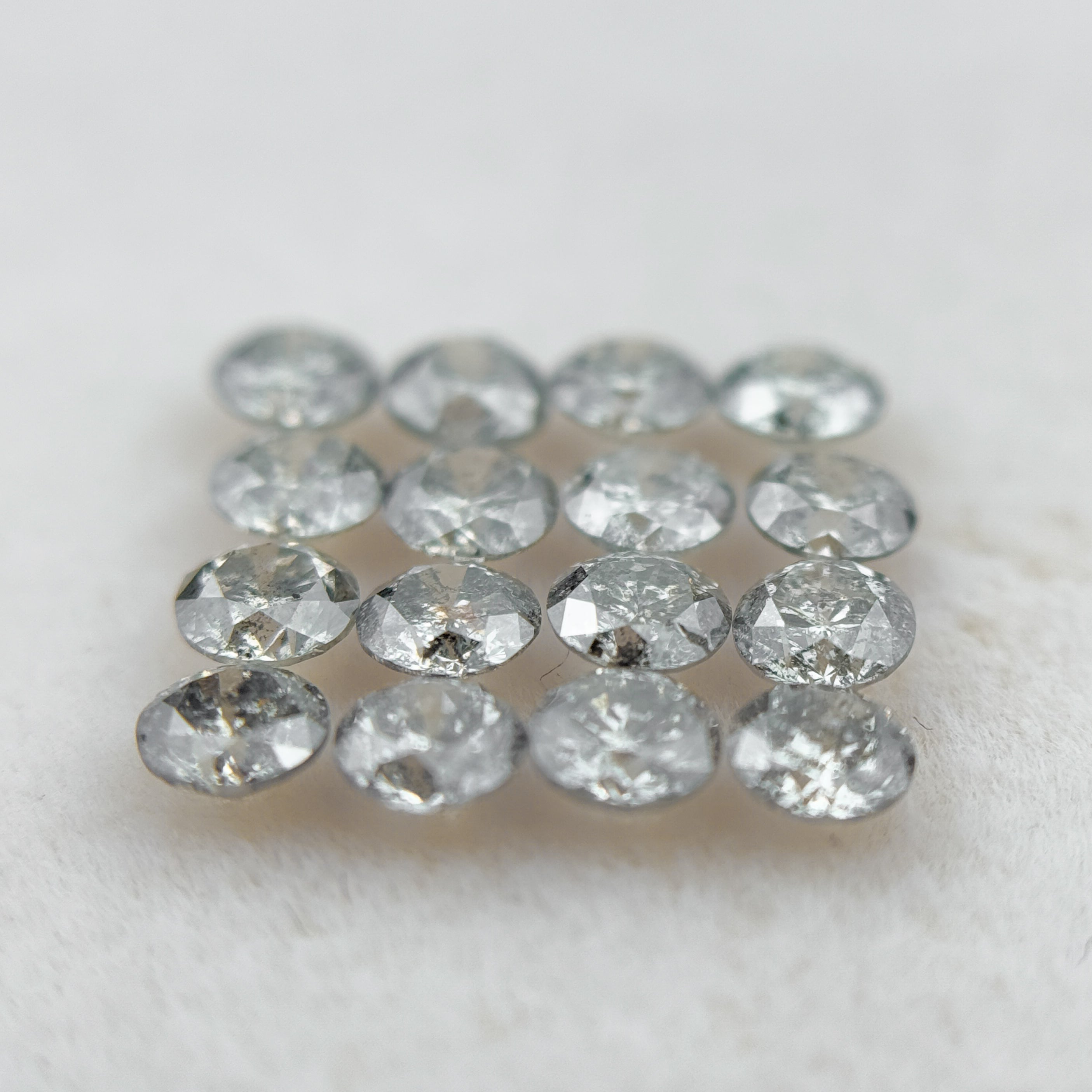 4 MM Round Brilliant Cut Inspire Grey Natural Salt and Pepper Diamond