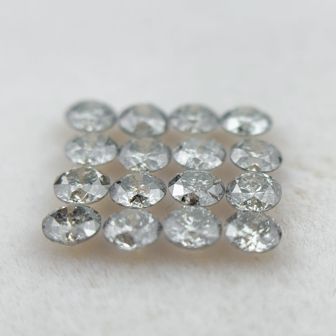 4 MM Round Brilliant Cut Inspire Grey Natural Salt and Pepper Diamond