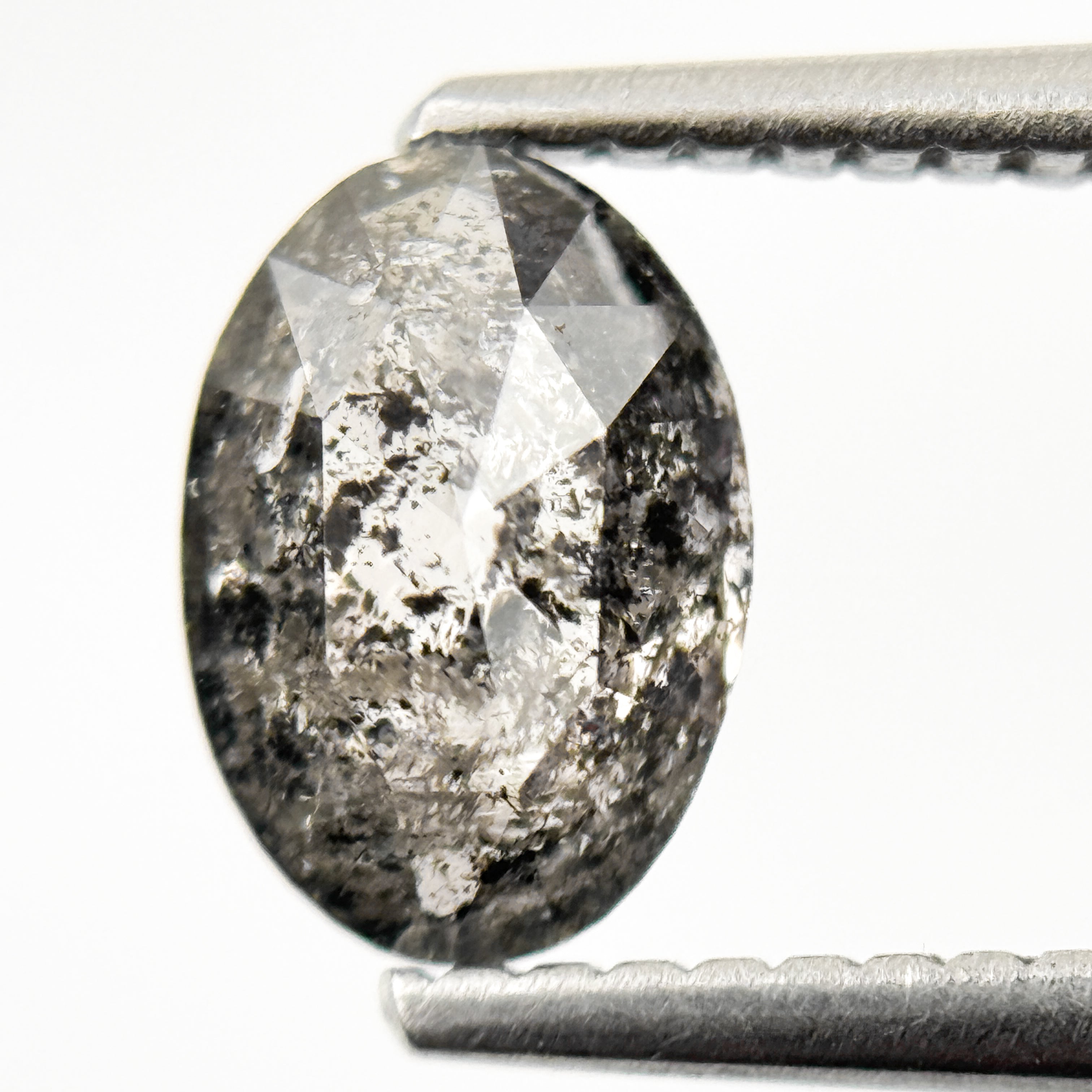 1.15 Ct Oval Rose Cut Grey Natural Loose Diamond