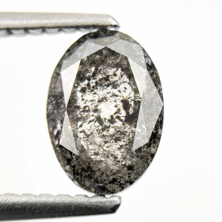 1.15 Ct Oval Rose Cut Grey Natural Loose Diamond