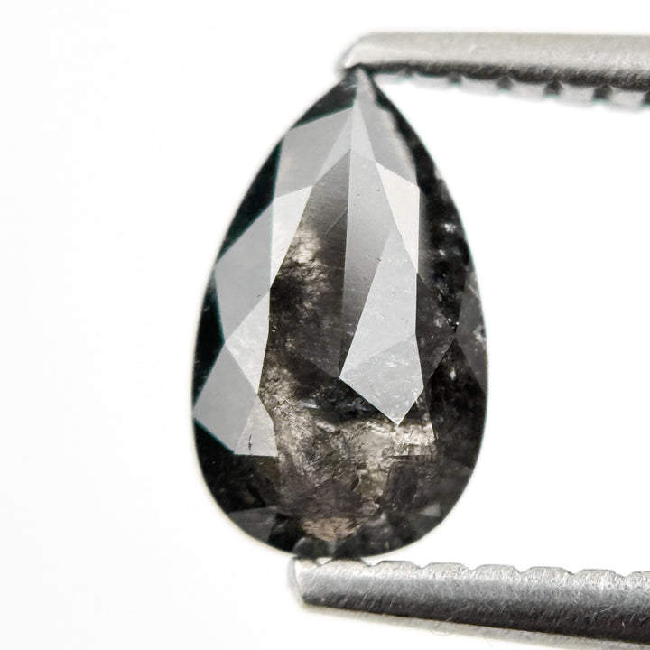 0.84 Ct Pear Rose Cut Grey Natural loose Diamond