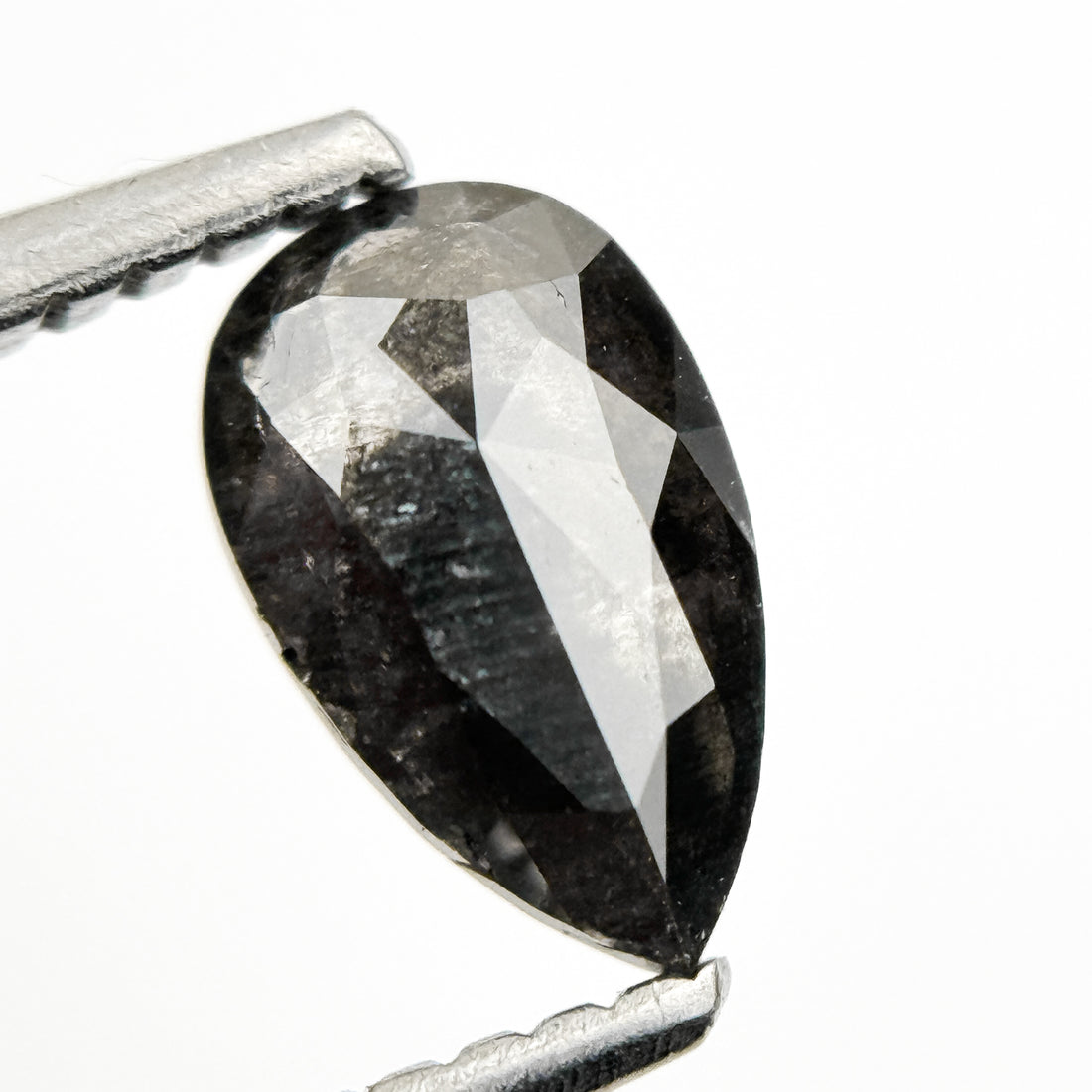 0.84 Ct Pear Rose Cut Grey Natural loose Diamond