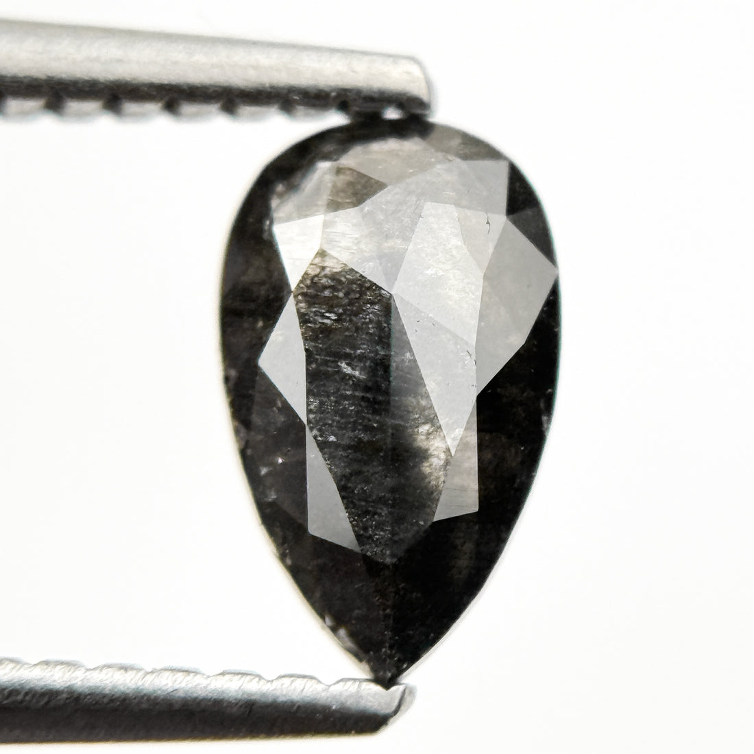 0.84 Ct Pear Rose Cut Grey Natural loose Diamond