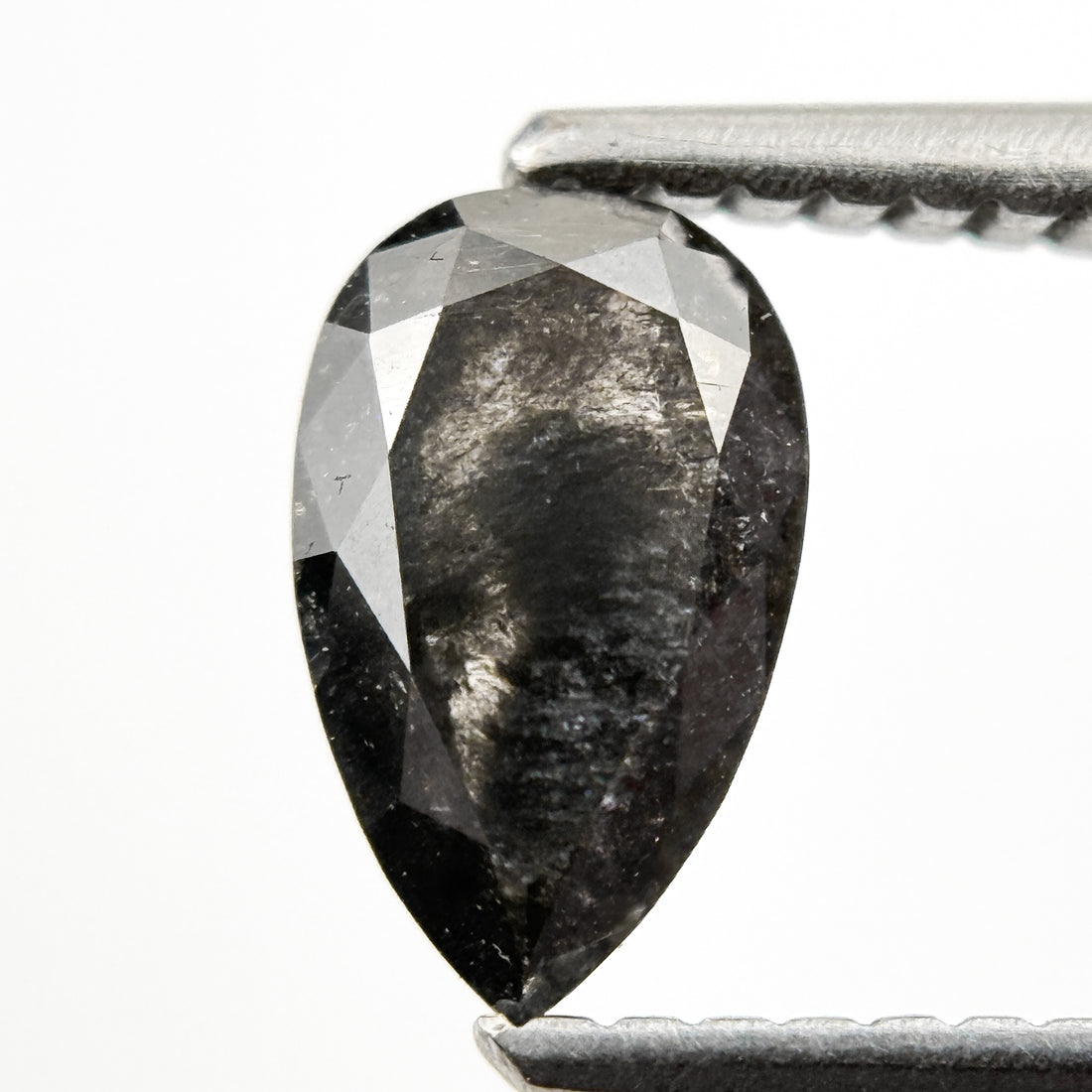 0.84 Ct Pear Rose Cut Grey Natural loose Diamond