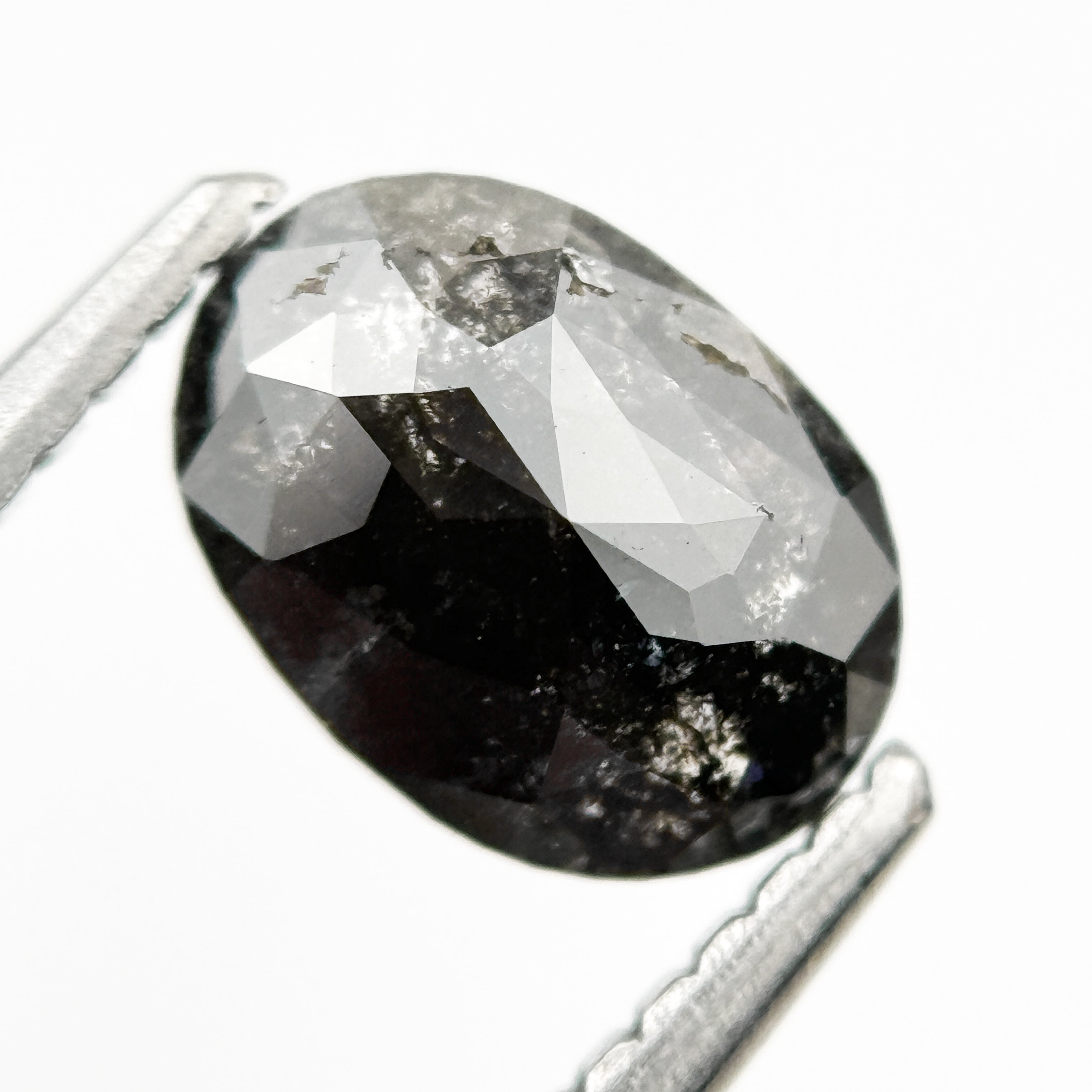 1.14 Ct Oval Rose Cut Grey Natural Loose Diamond