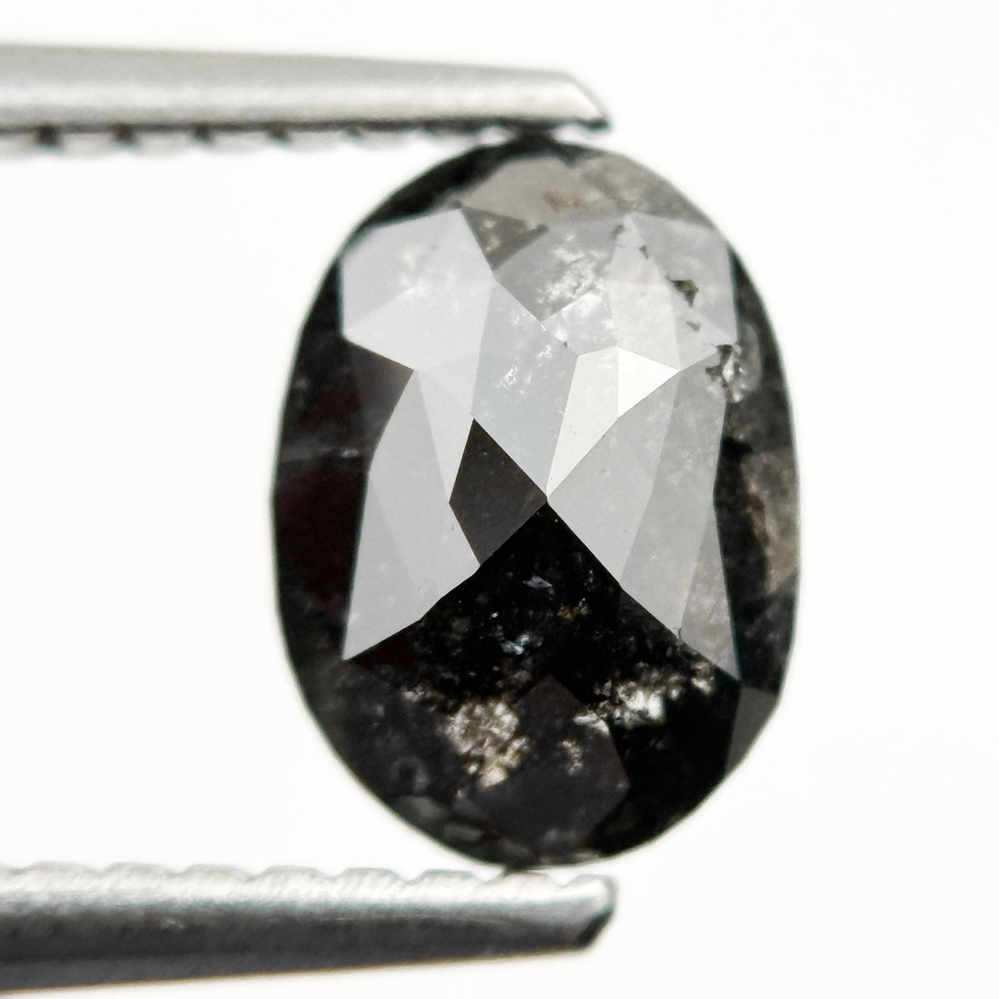 1.14 Ct Oval Rose Cut Grey Natural Loose Diamond