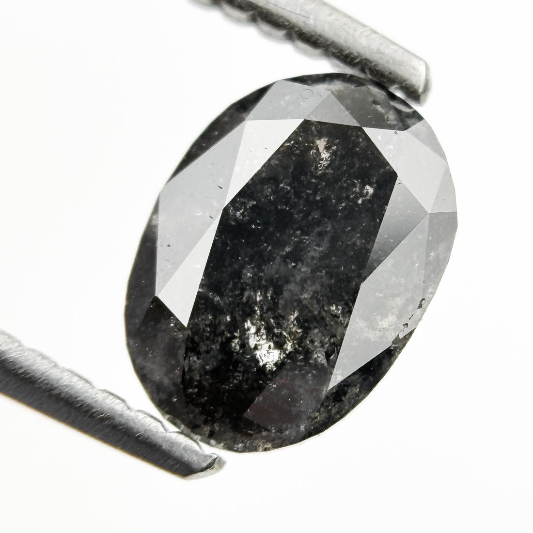 1.14 Ct Oval Rose Cut Grey Natural Loose Diamond