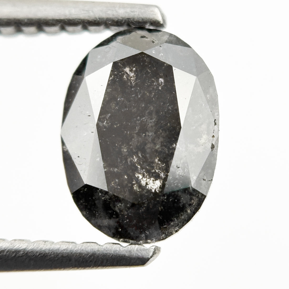 1.14 Ct Oval Rose Cut Grey Natural Loose Diamond