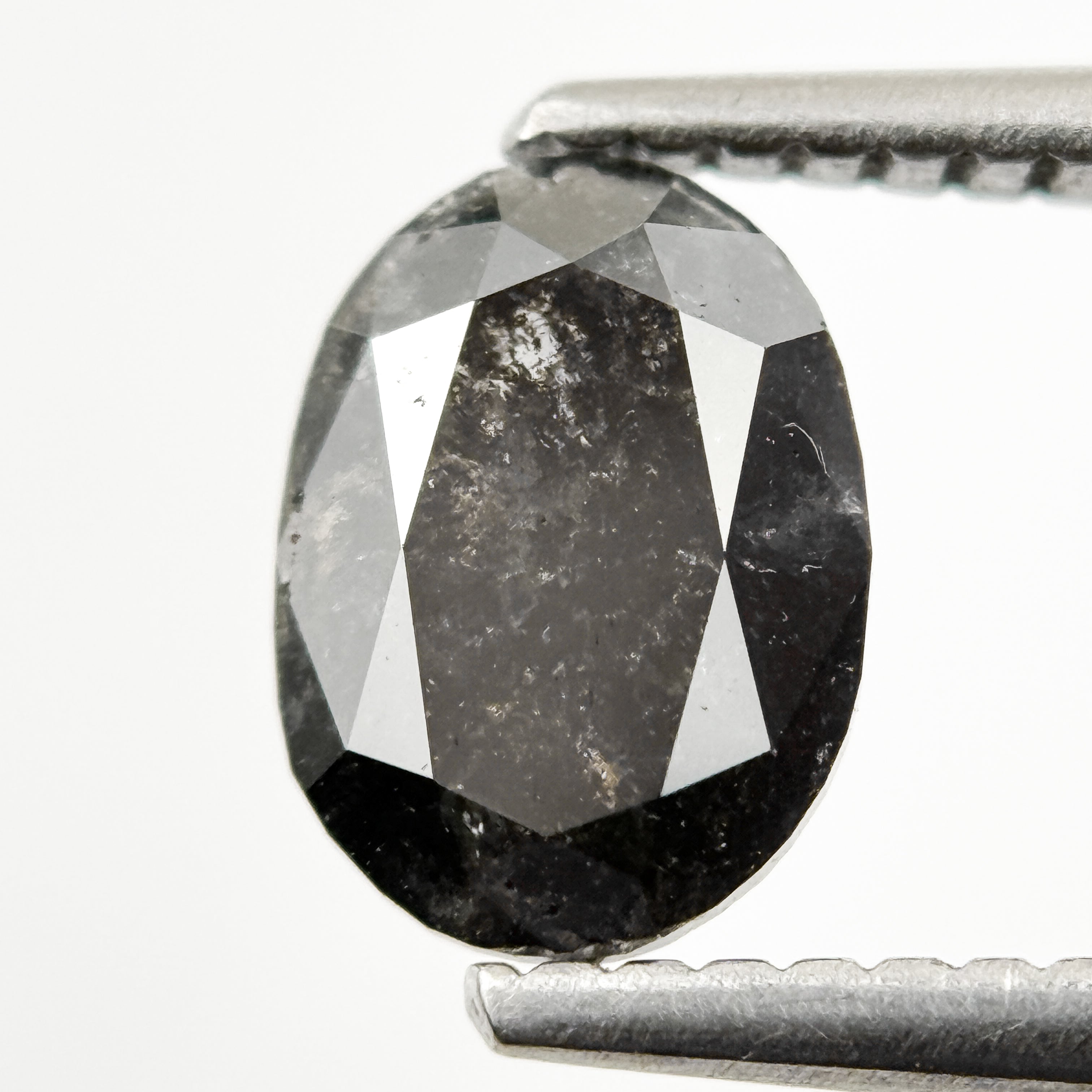 1.14 Ct Oval Rose Cut Grey Natural Loose Diamond
