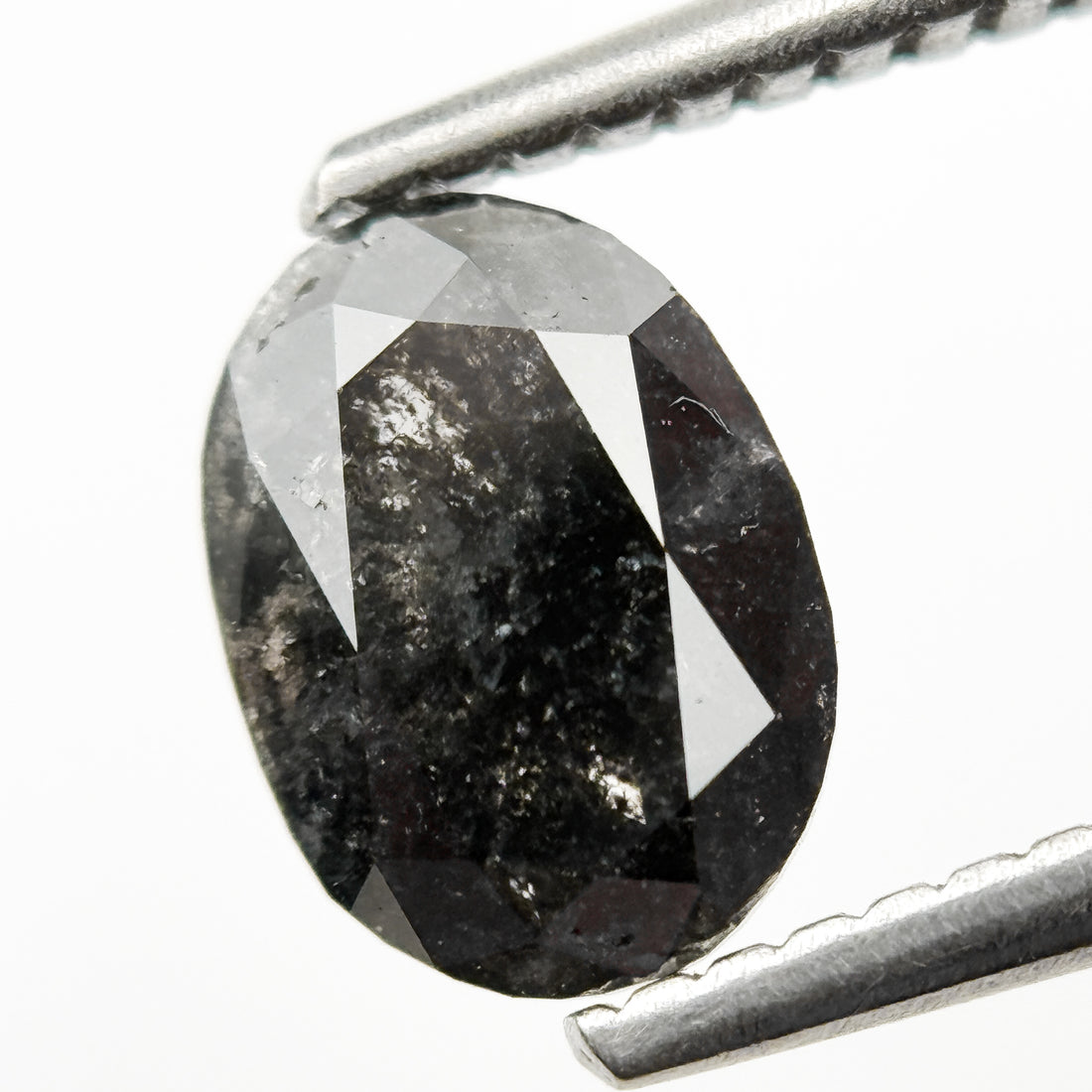 1.14 Ct Oval Rose Cut Grey Natural Loose Diamond