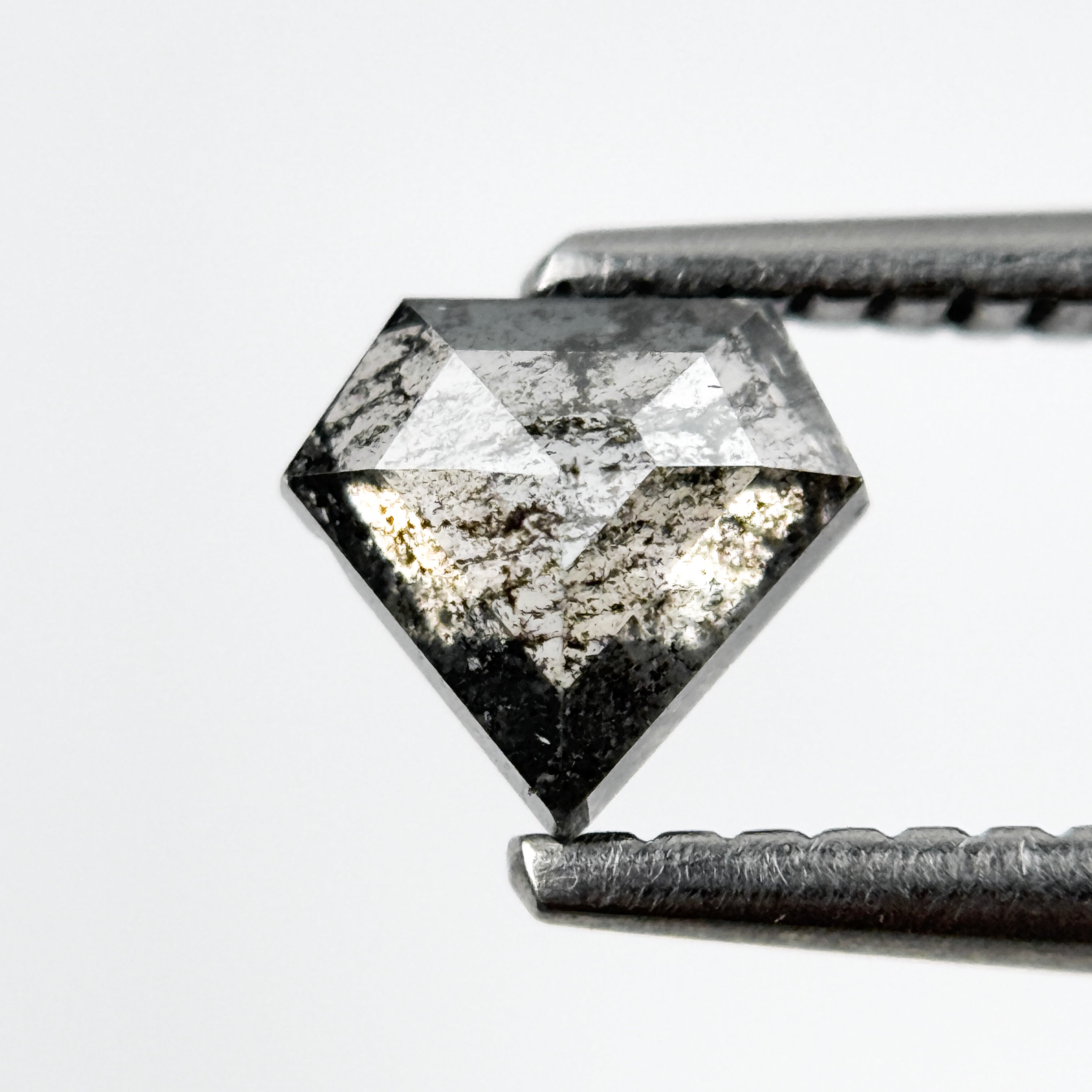 0.54 Ct Pentagon Rose Cut Grey Natural Unique Diamond