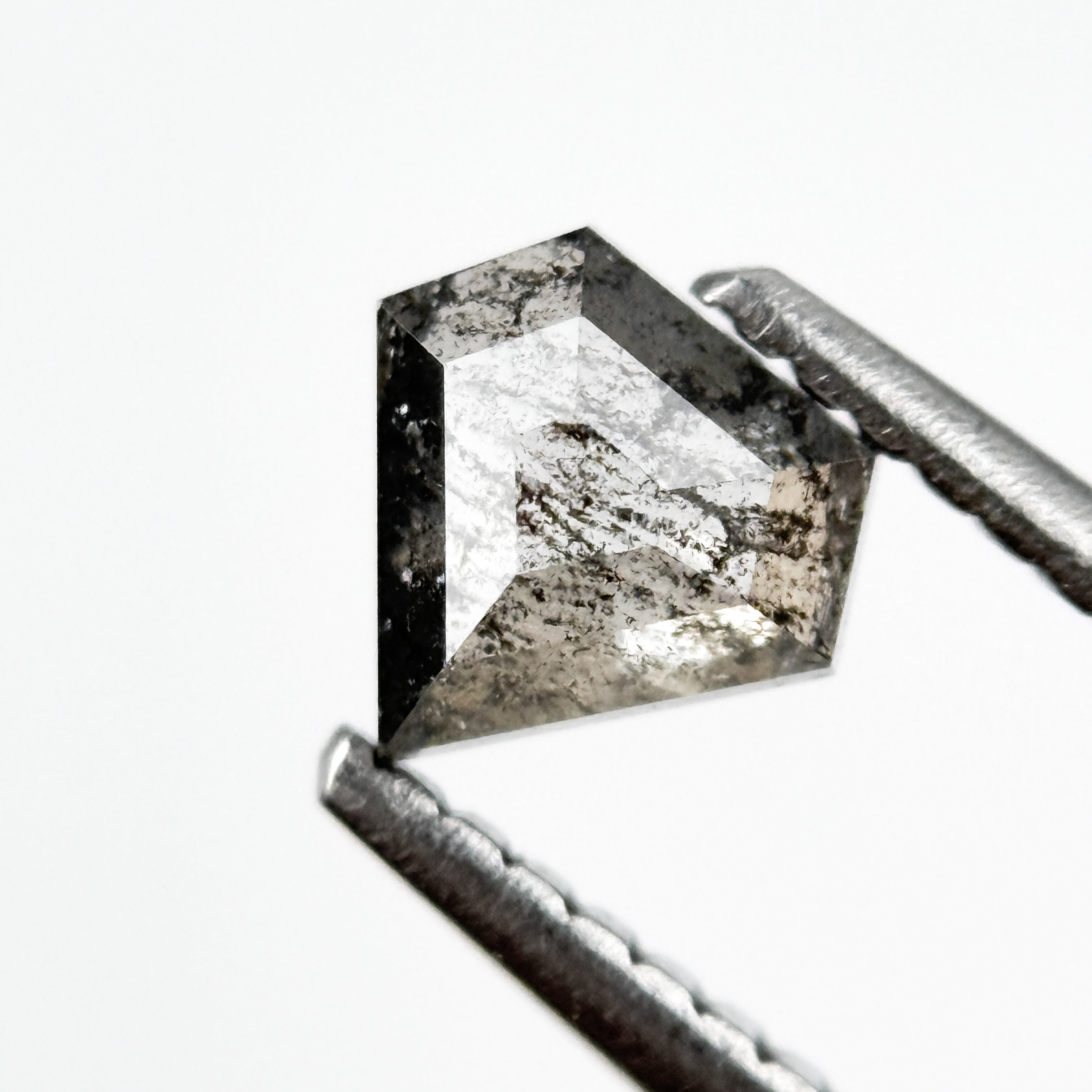 0.54 Ct Pentagon Rose Cut Grey Natural Unique Diamond