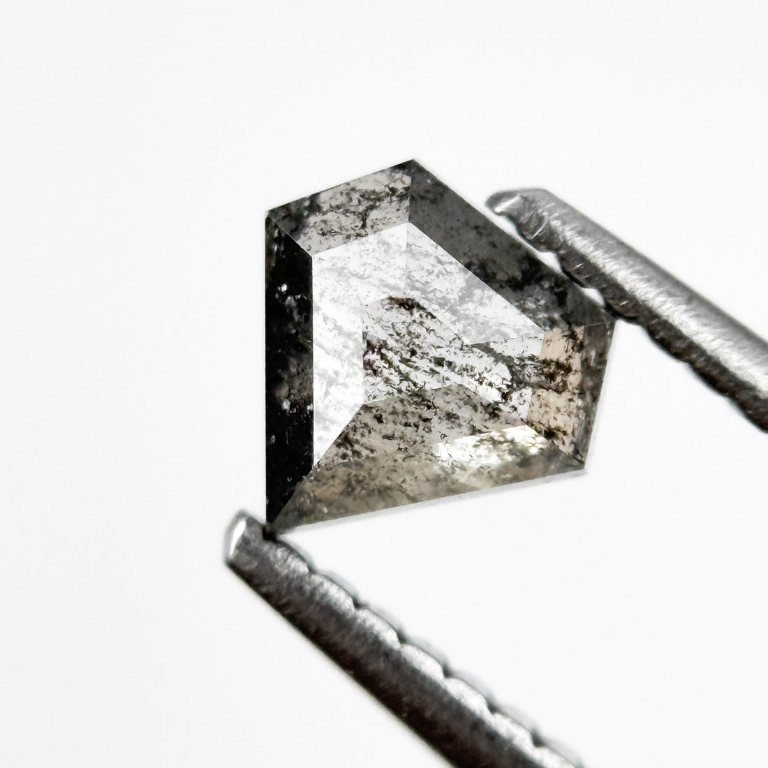 0.54 Ct Pentagon Rose Cut Grey Natural Unique Diamond