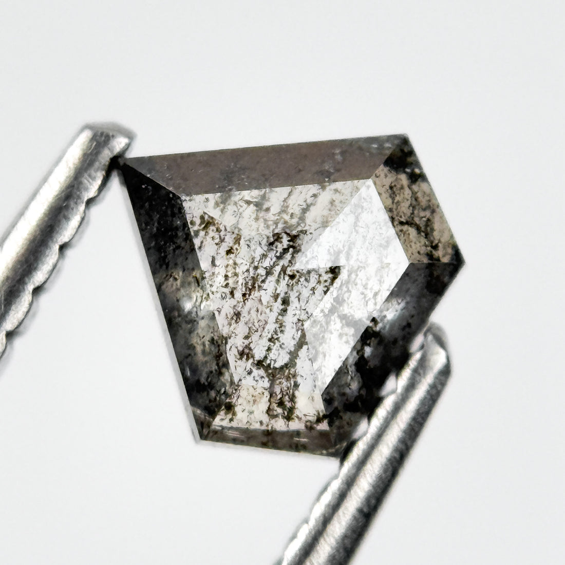 0.54 Ct Pentagon Rose Cut Grey Natural Unique Diamond