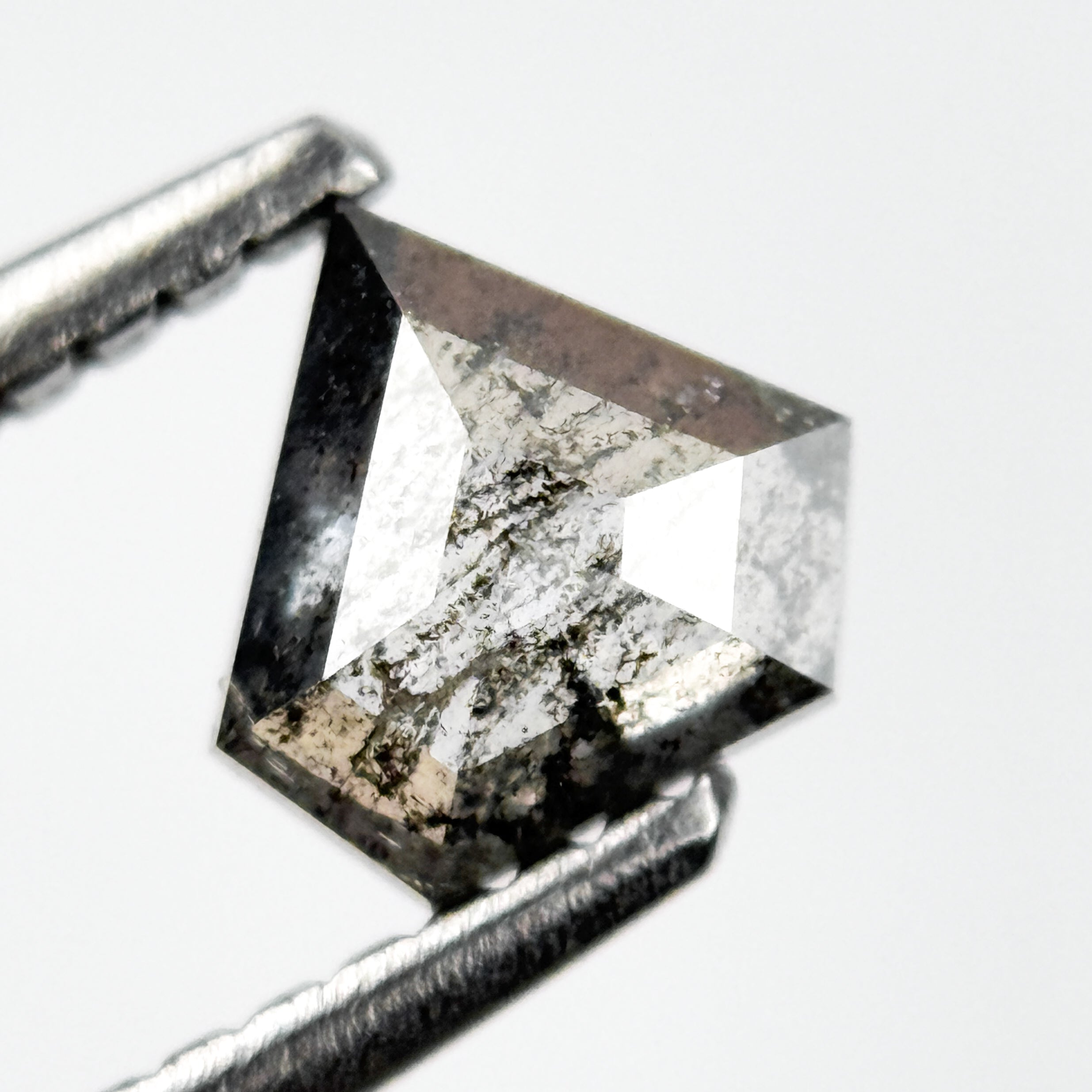 0.54 Ct Pentagon Rose Cut Grey Natural Unique Diamond