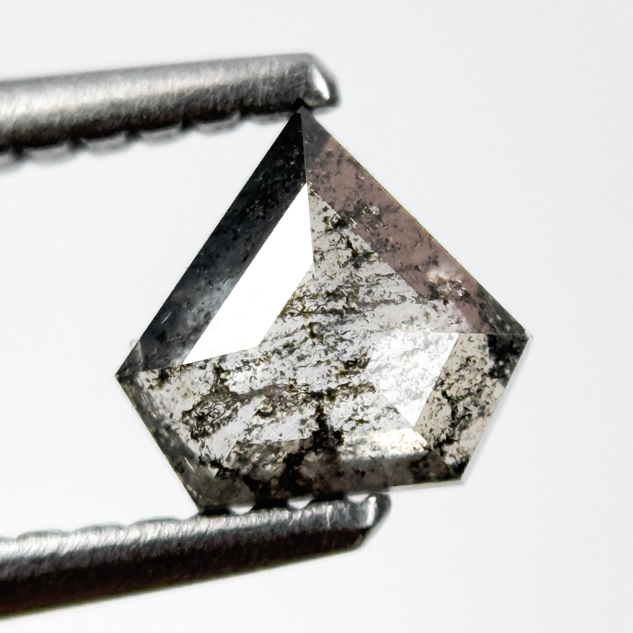 0.54 Ct Pentagon Rose Cut Grey Natural Unique Diamond