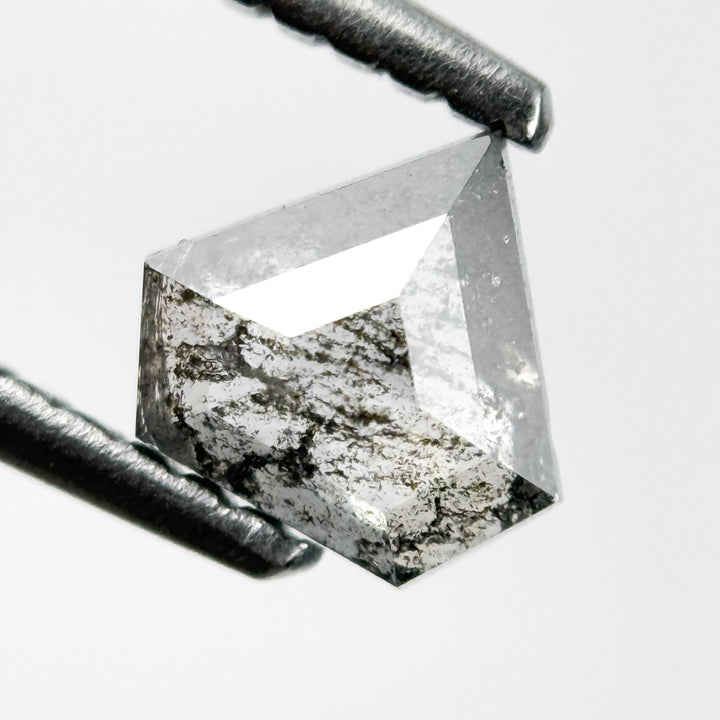 0.54 Ct Pentagon Rose Cut Grey Natural Unique Diamond