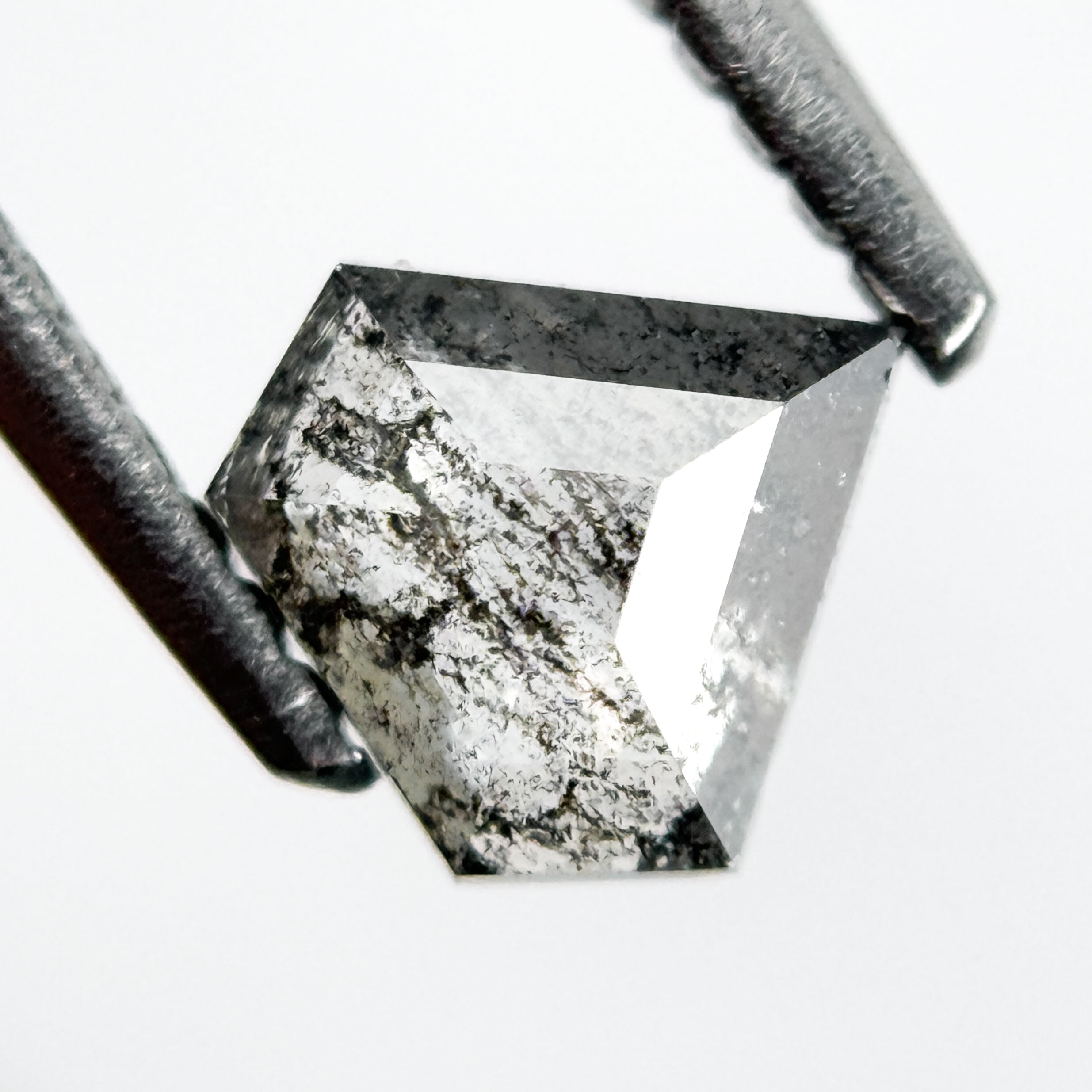 0.54 Ct Pentagon Rose Cut Grey Natural Unique Diamond