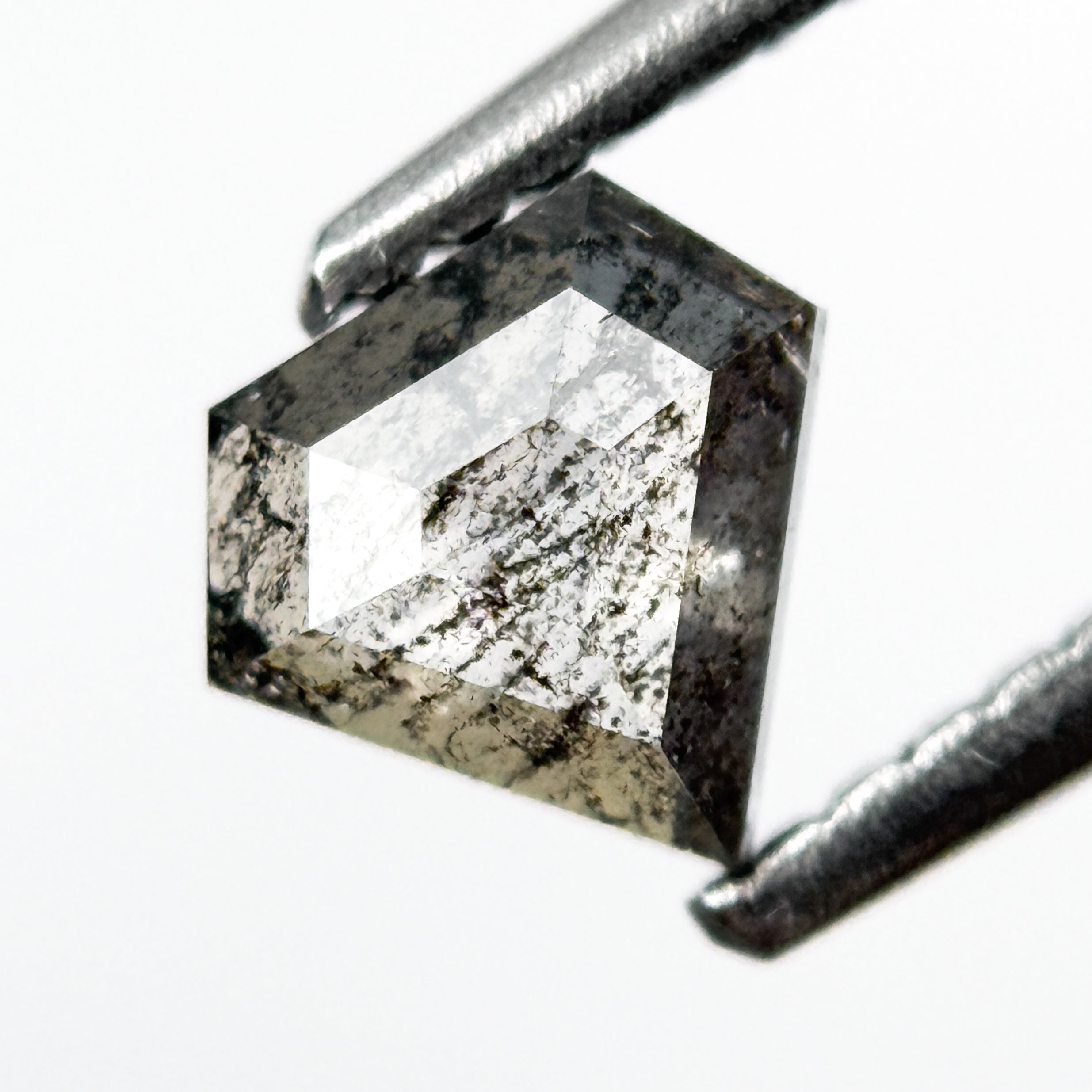 0.54 Ct Pentagon Rose Cut Grey Natural Unique Diamond