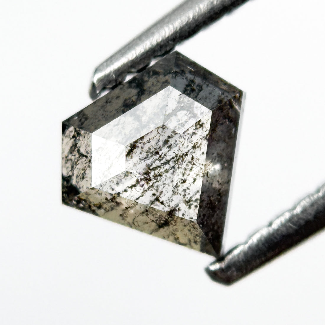 0.54 Ct Pentagon Rose Cut Grey Natural Unique Diamond