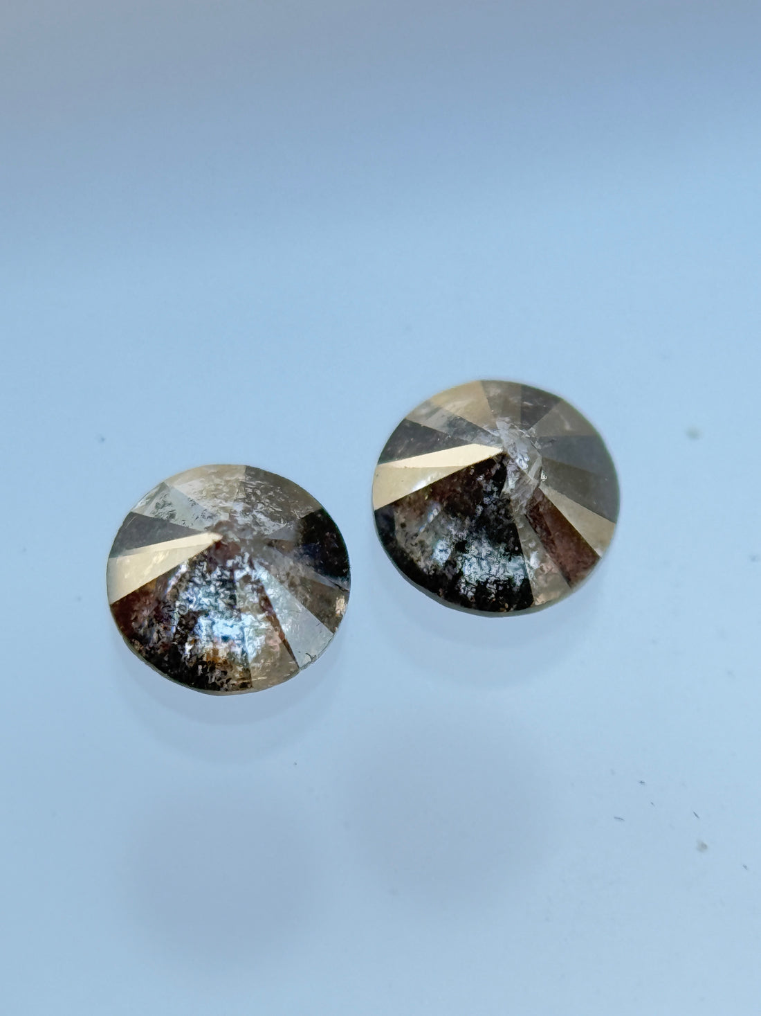 0.41 Ct Round Brilliant Cut Grey Natural Salt and Pepper Diamond