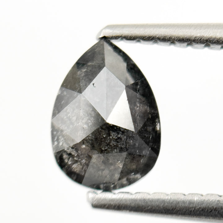 0.68 Ct Pear Rose Cut Grey Natural Loose Diamond