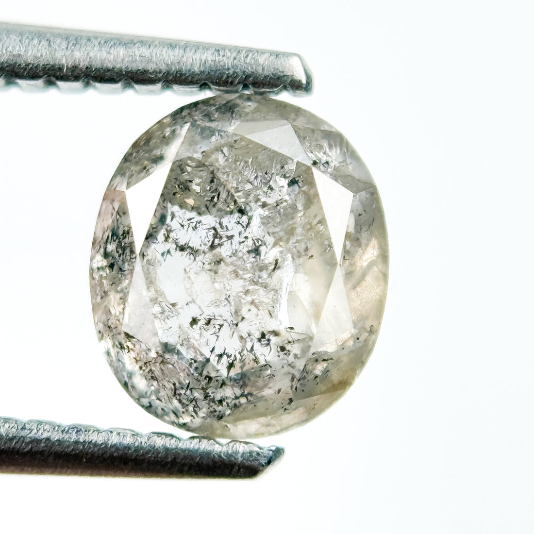 1.48 Ct Cushion Rose Cut Grey Natural Unique Diamond