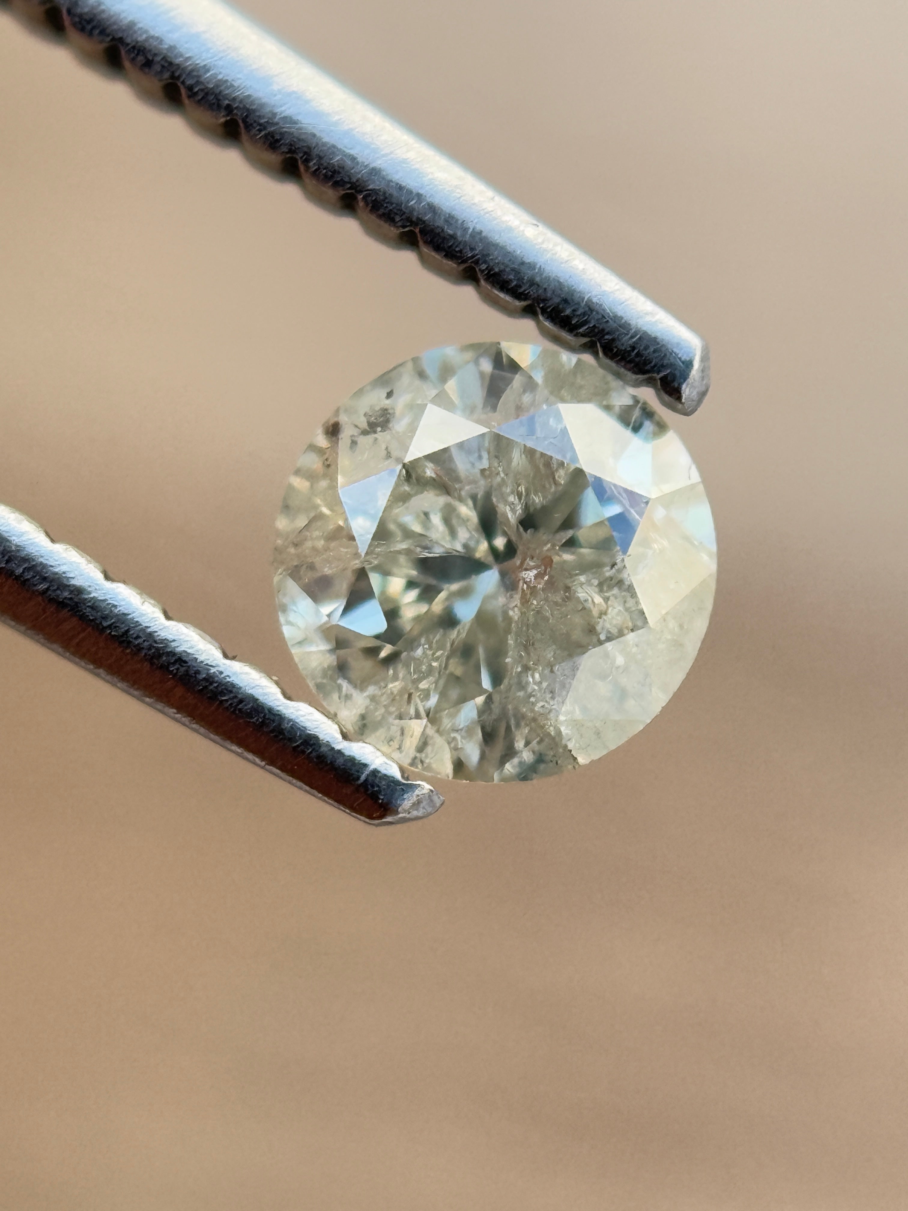 0.51 Ct Round  Brilliant Cut White Natural Loose Diamond