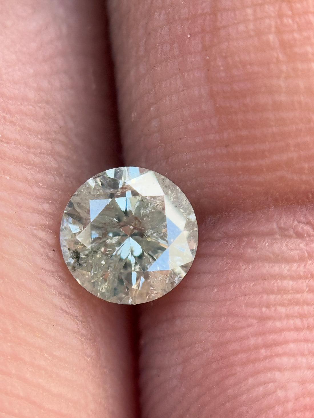 0.51 Ct Round  Brilliant Cut White Natural Loose Diamond