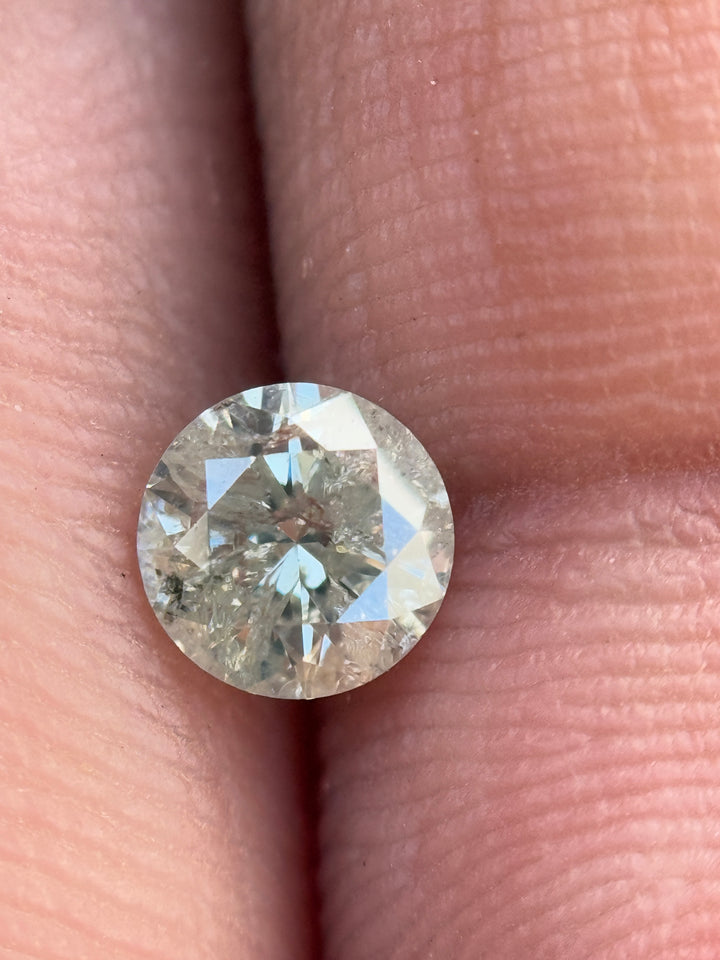 0.51 Ct Round  Brilliant Cut White Natural Loose Diamond