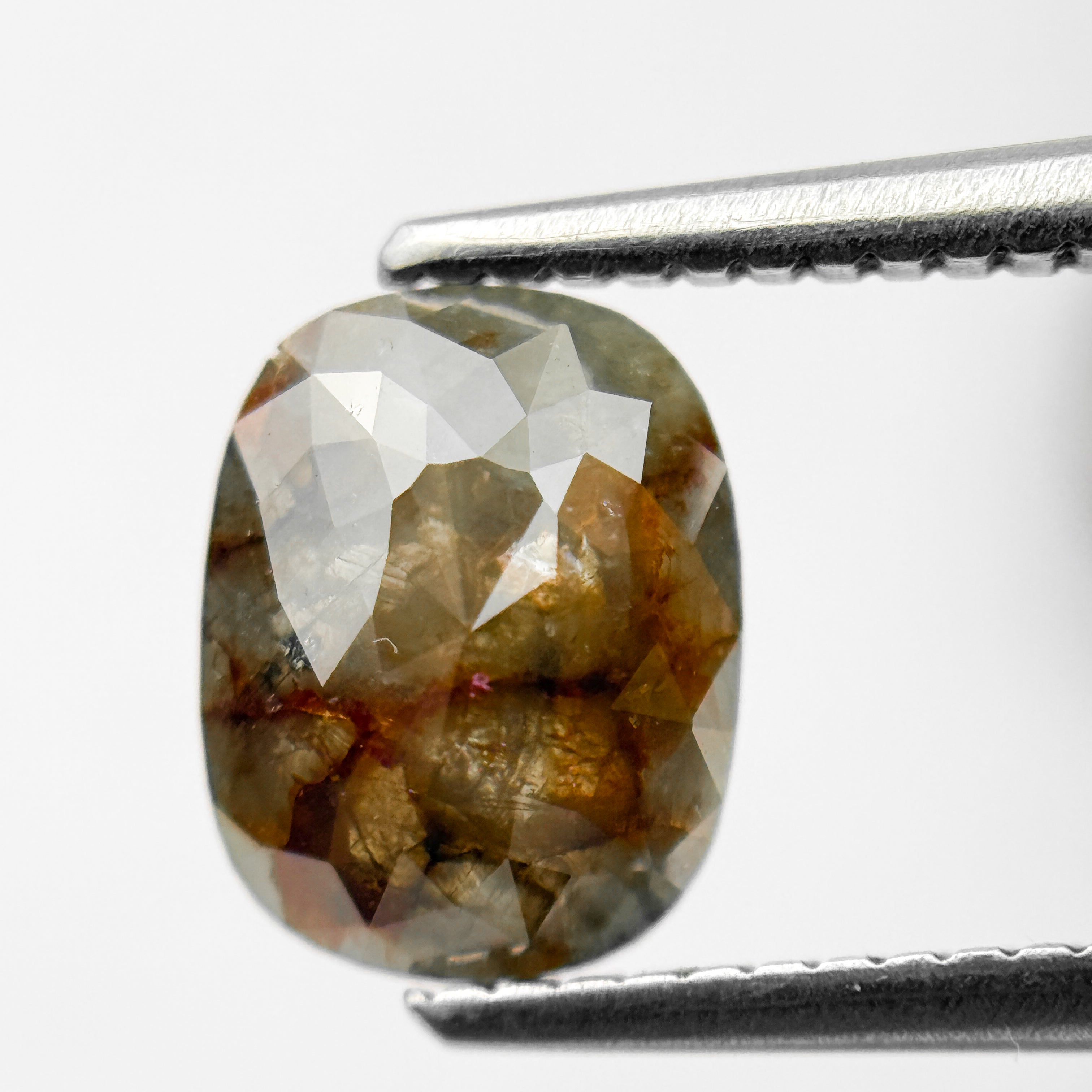 3.14 Ct Oval Rose Cut Red Natural Fancy Diamond Pair