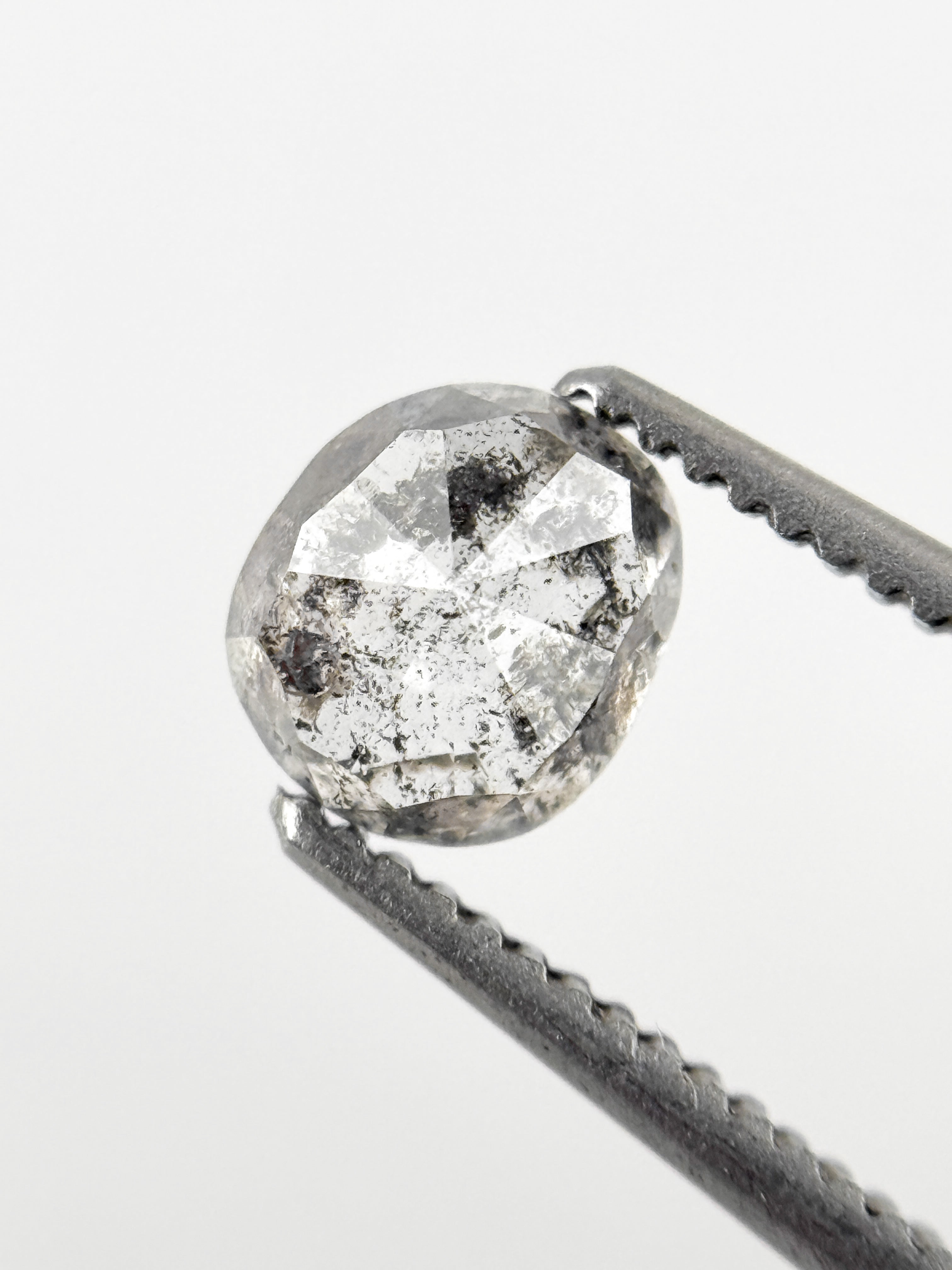 0.86 Ct Cushion Rose Cut White Natural Minimalist Diamond