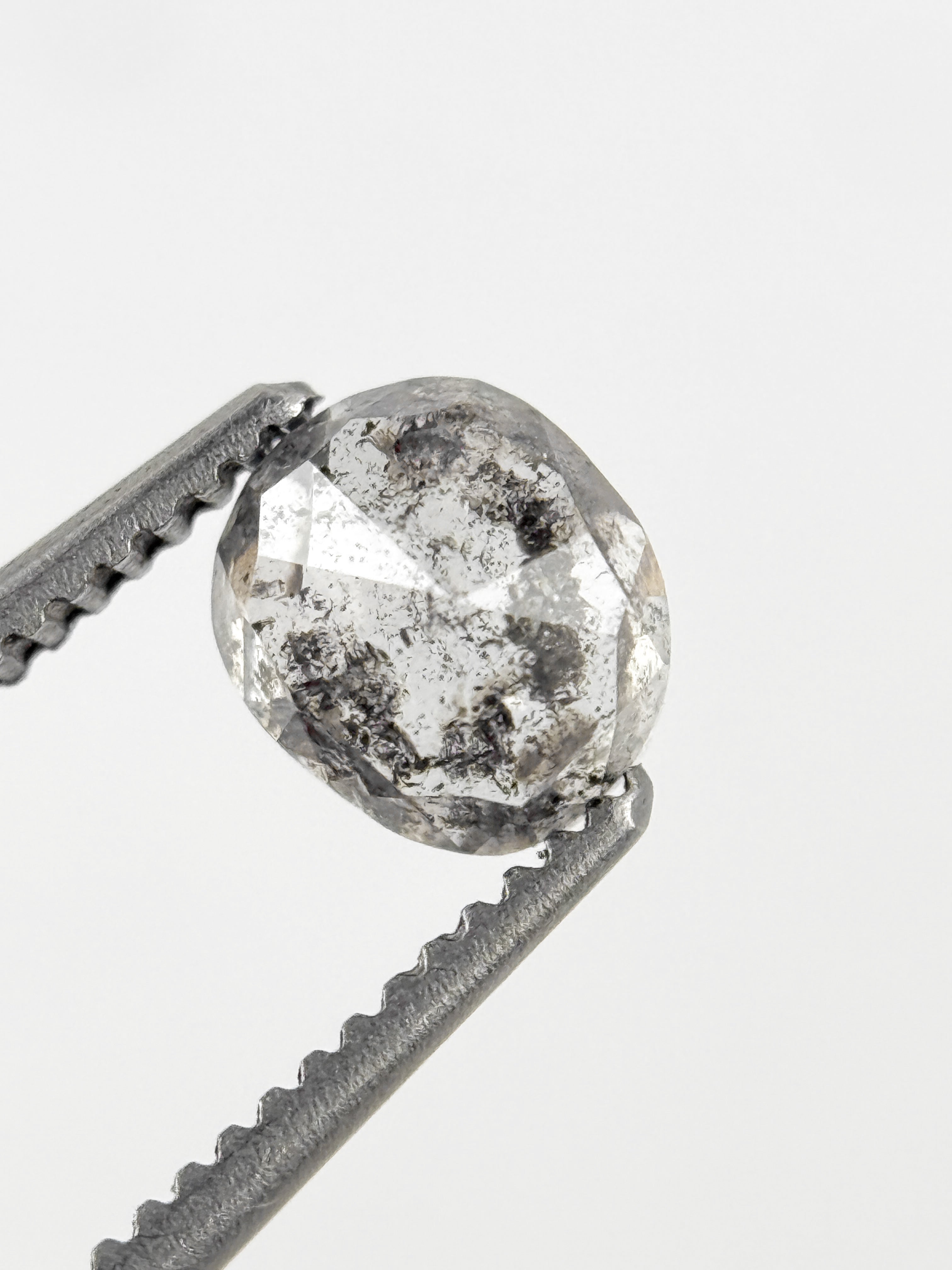 0.86 Ct Cushion Rose Cut White Natural Minimalist Diamond