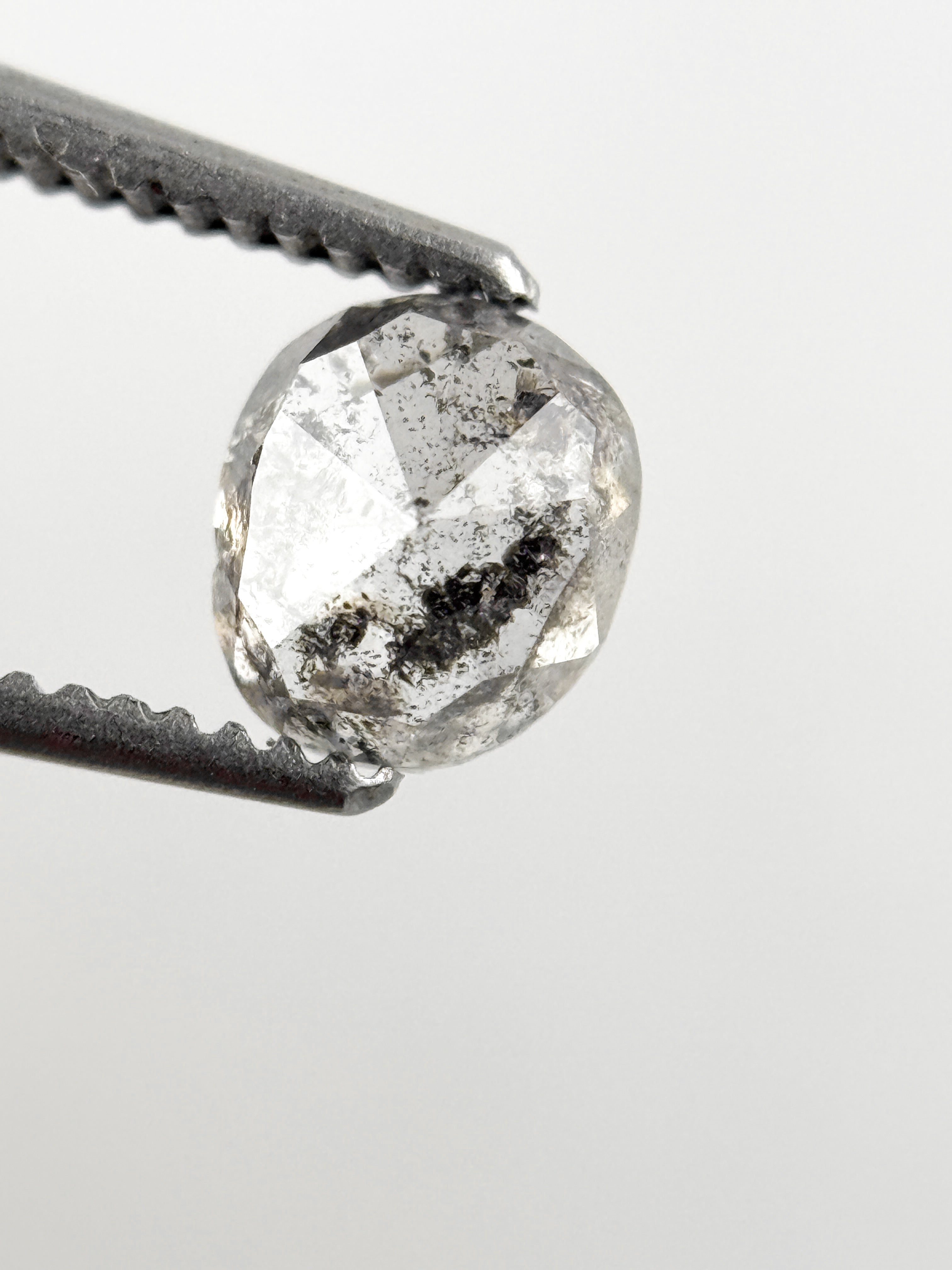 0.86 Ct Cushion Rose Cut White Natural Minimalist Diamond