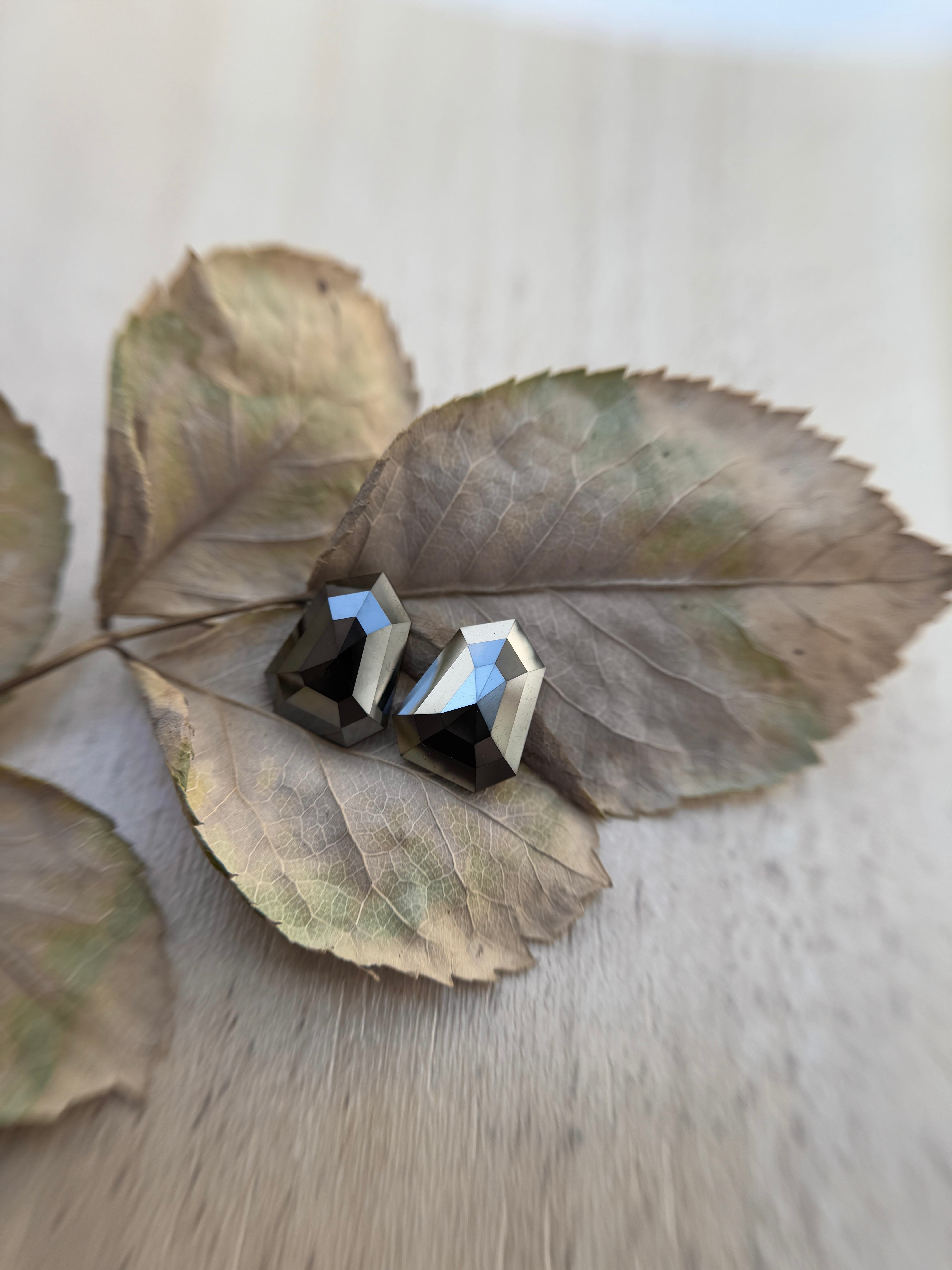 7.23 Ct Shield Rose Cut Black Natural Unique Diamond