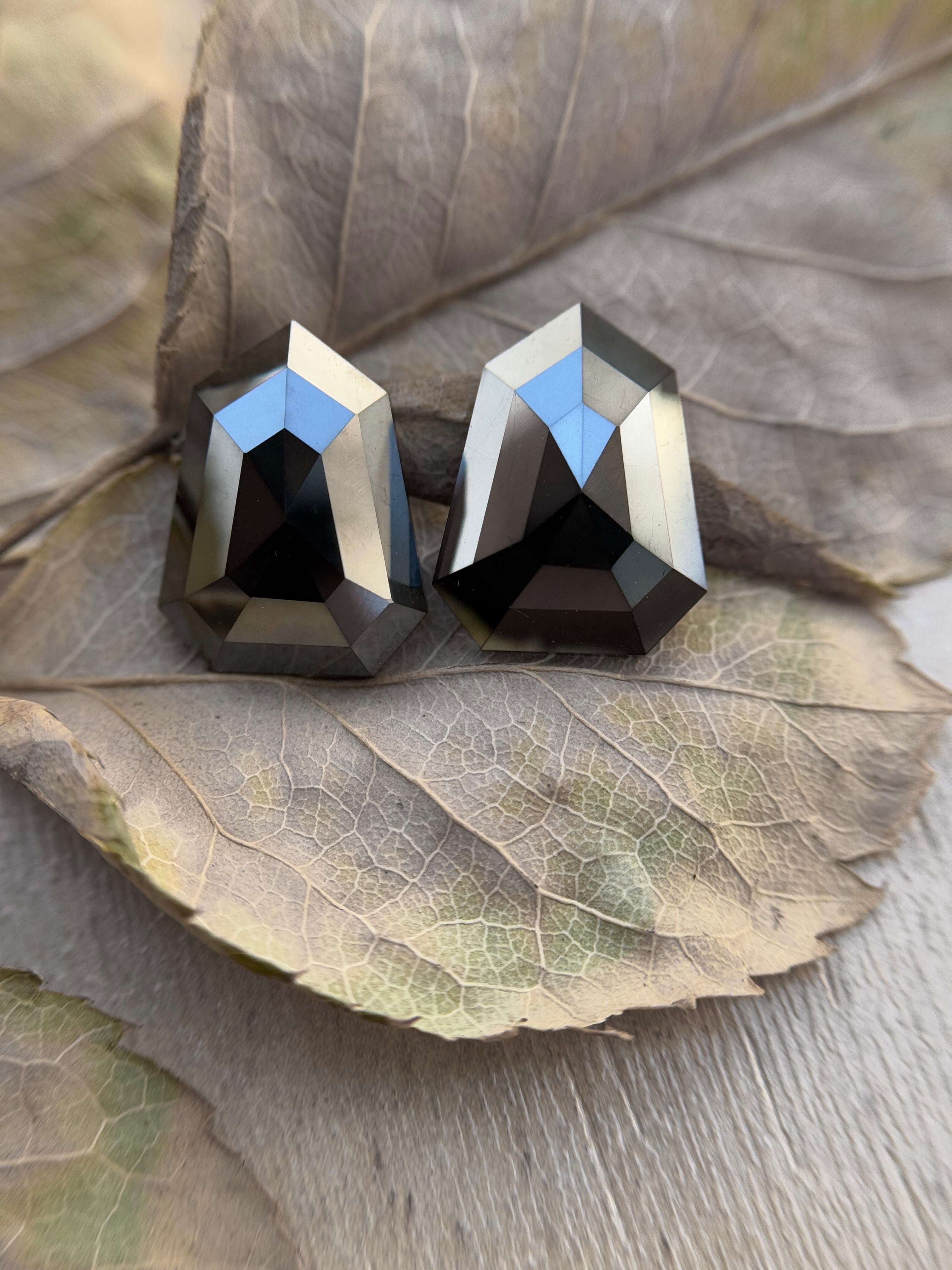 7.23 Ct Shield Rose Cut Black Natural Unique Diamond