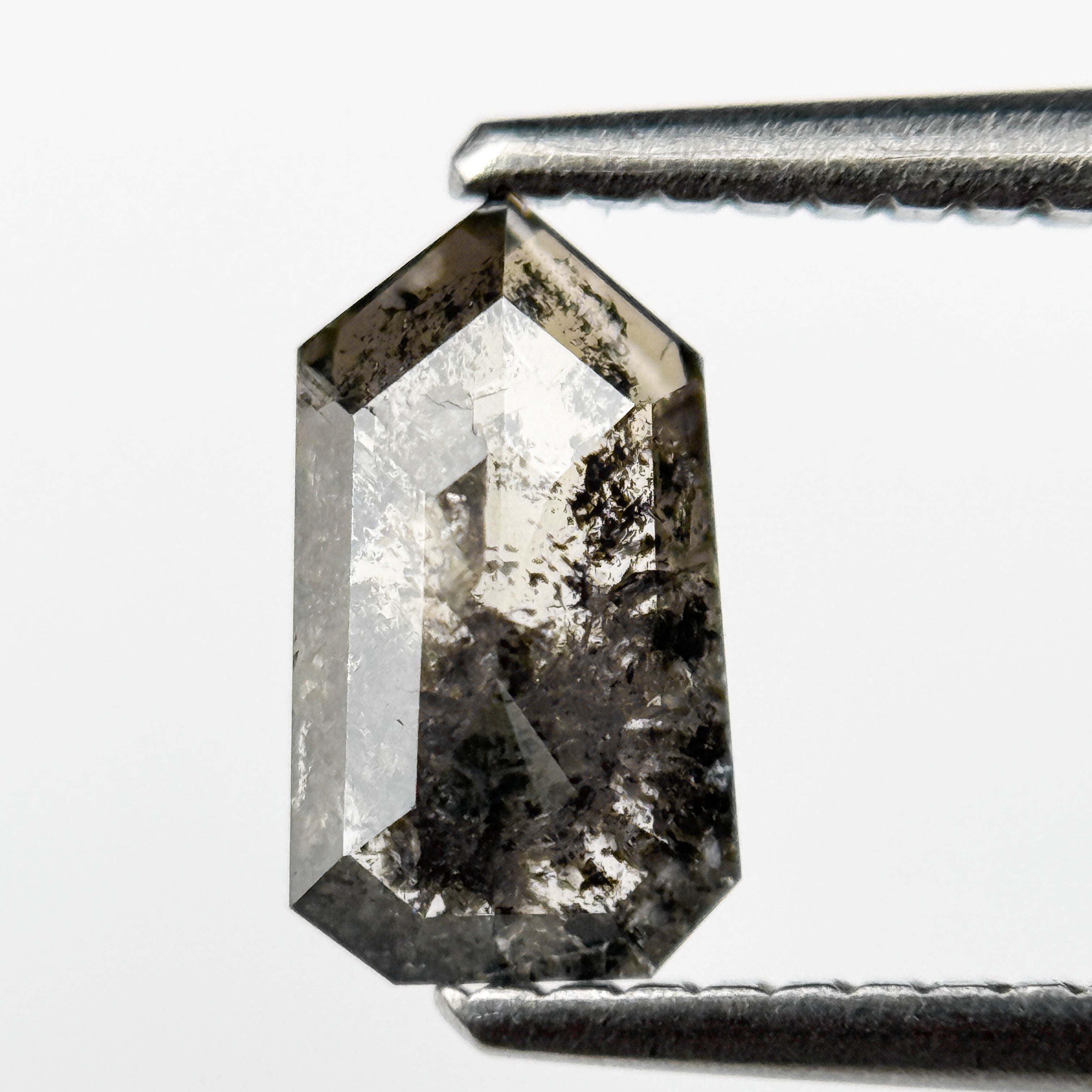 2.39 Ct Bullet Rose Cut Grey Natural Unique Diamond