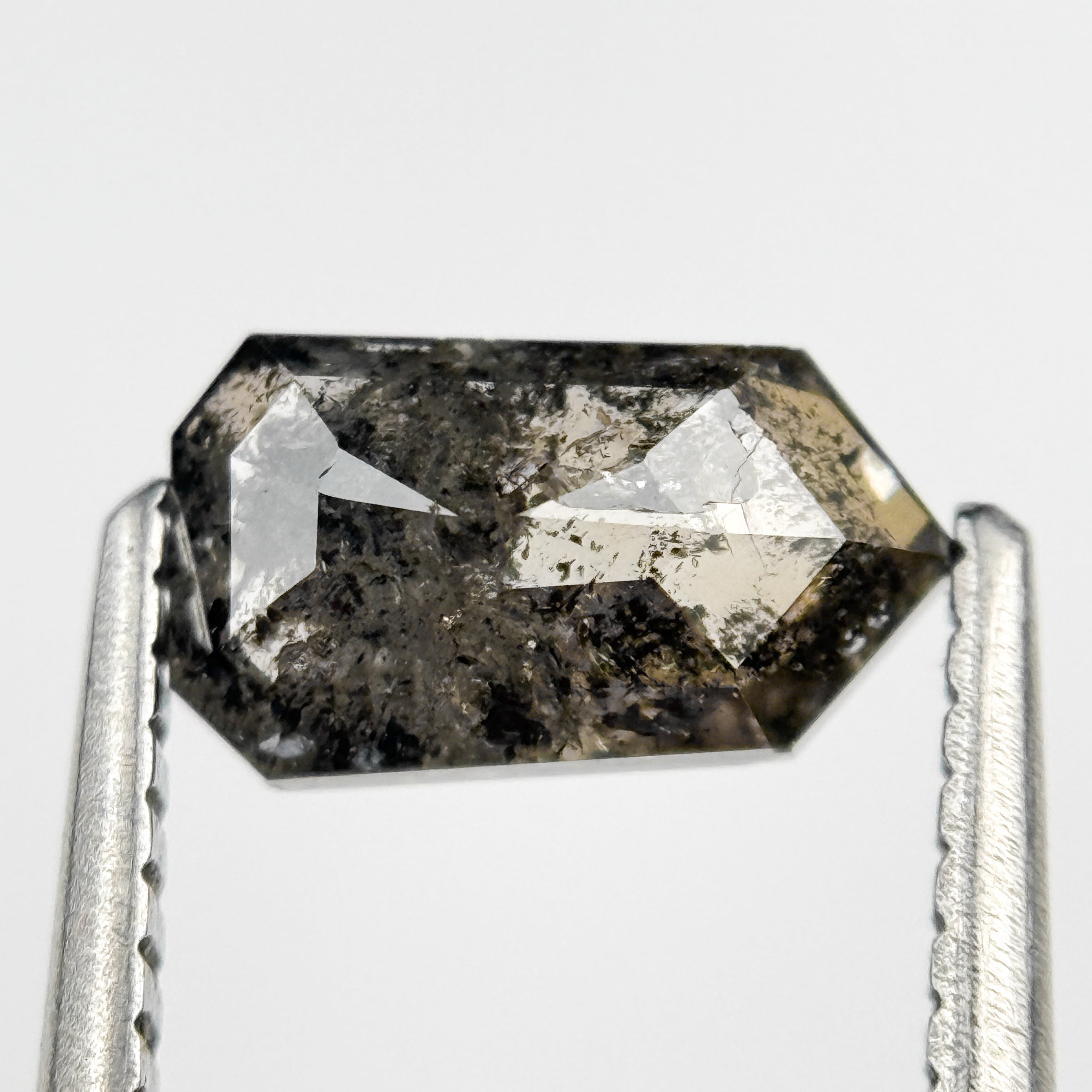 2.39 Ct Bullet Rose Cut Grey Natural Unique Diamond