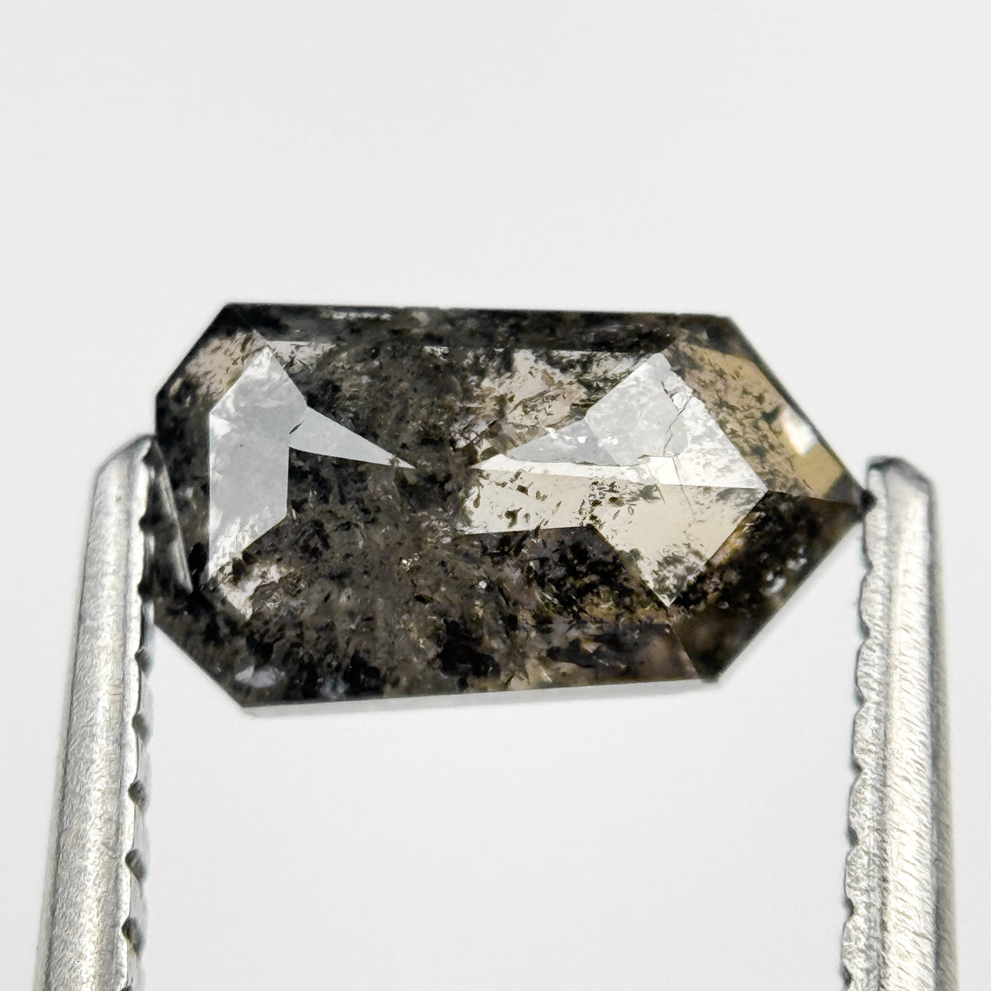 2.39 Ct Bullet Rose Cut Grey Natural Unique Diamond