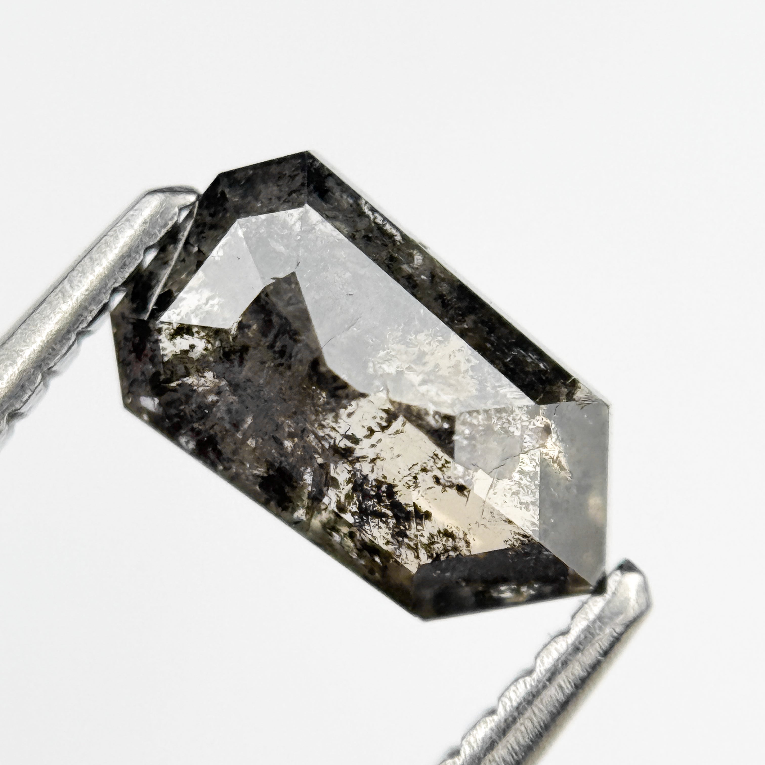 2.39 Ct Bullet Rose Cut Grey Natural Unique Diamond