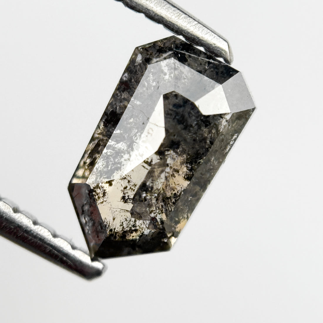 2.39 Ct Bullet Rose Cut Grey Natural Unique Diamond