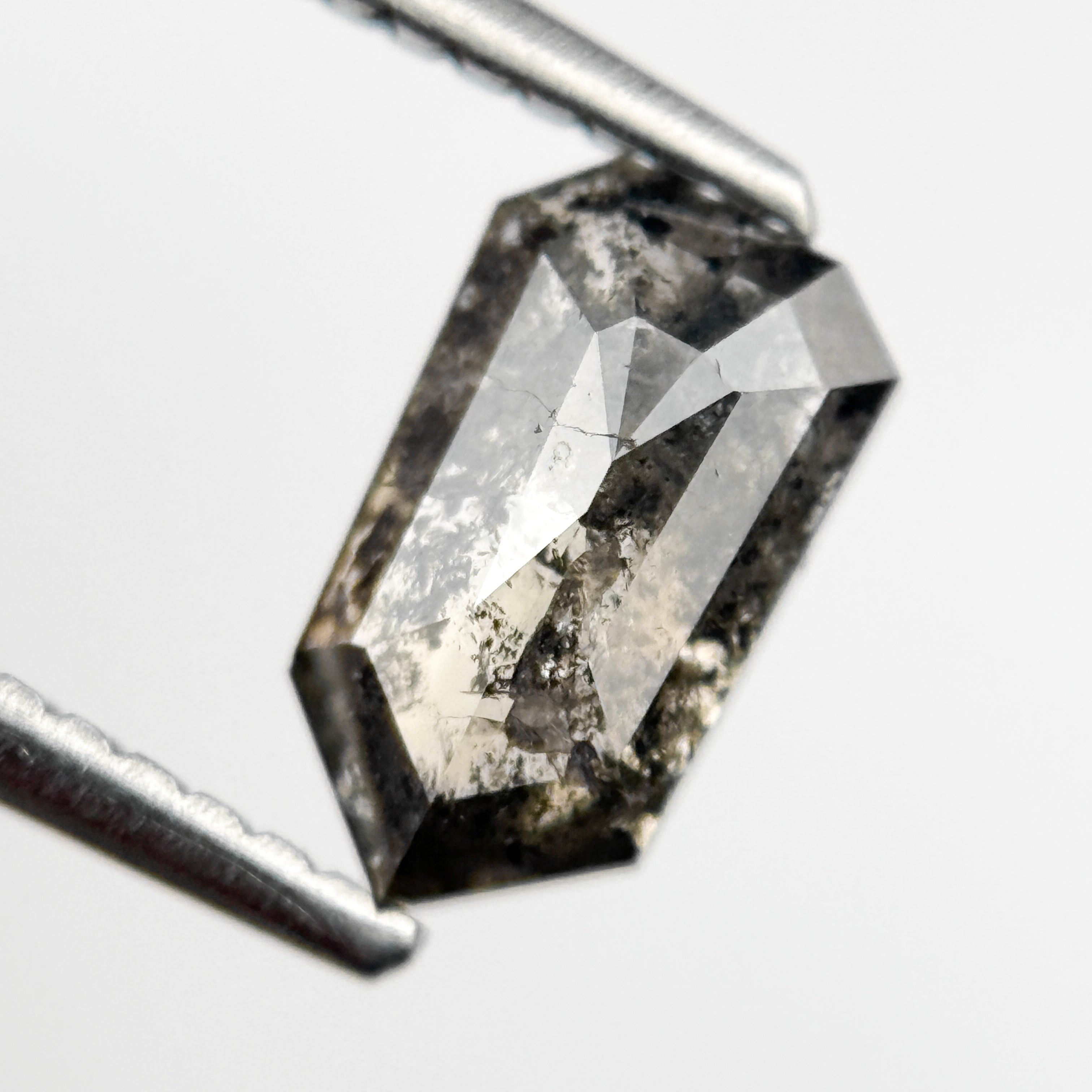 2.39 Ct Bullet Rose Cut Grey Natural Unique Diamond