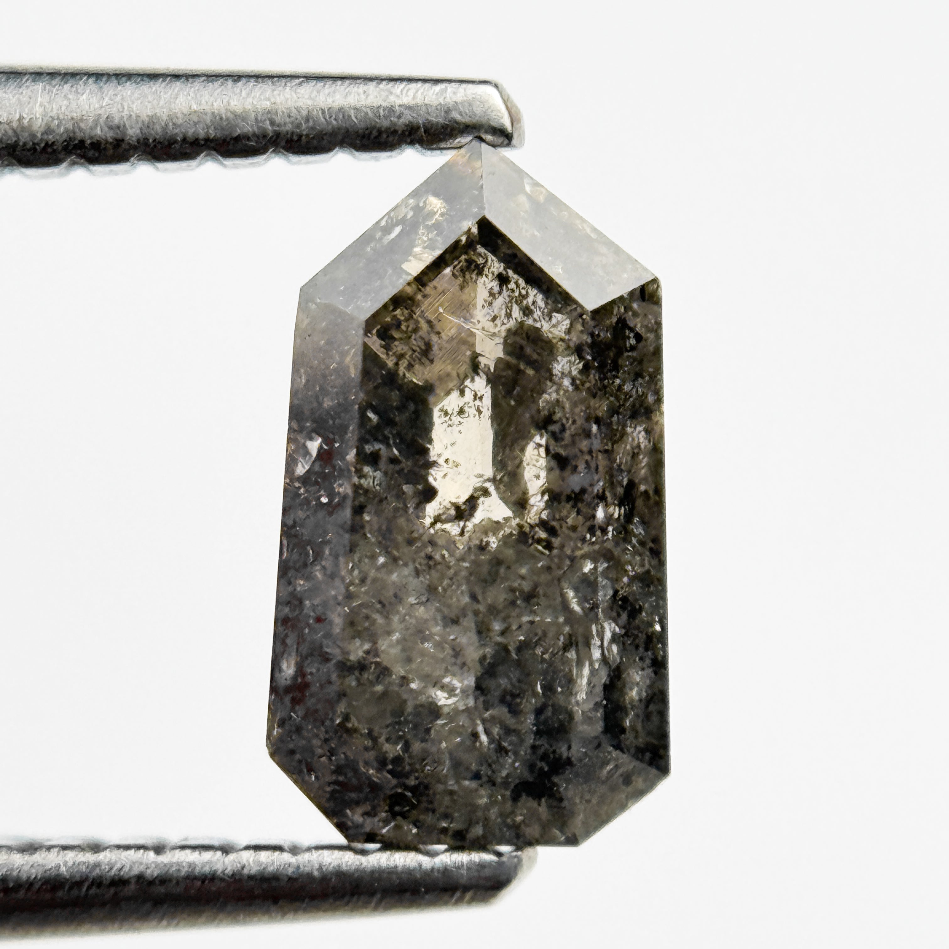 2.39 Ct Bullet Rose Cut Grey Natural Unique Diamond
