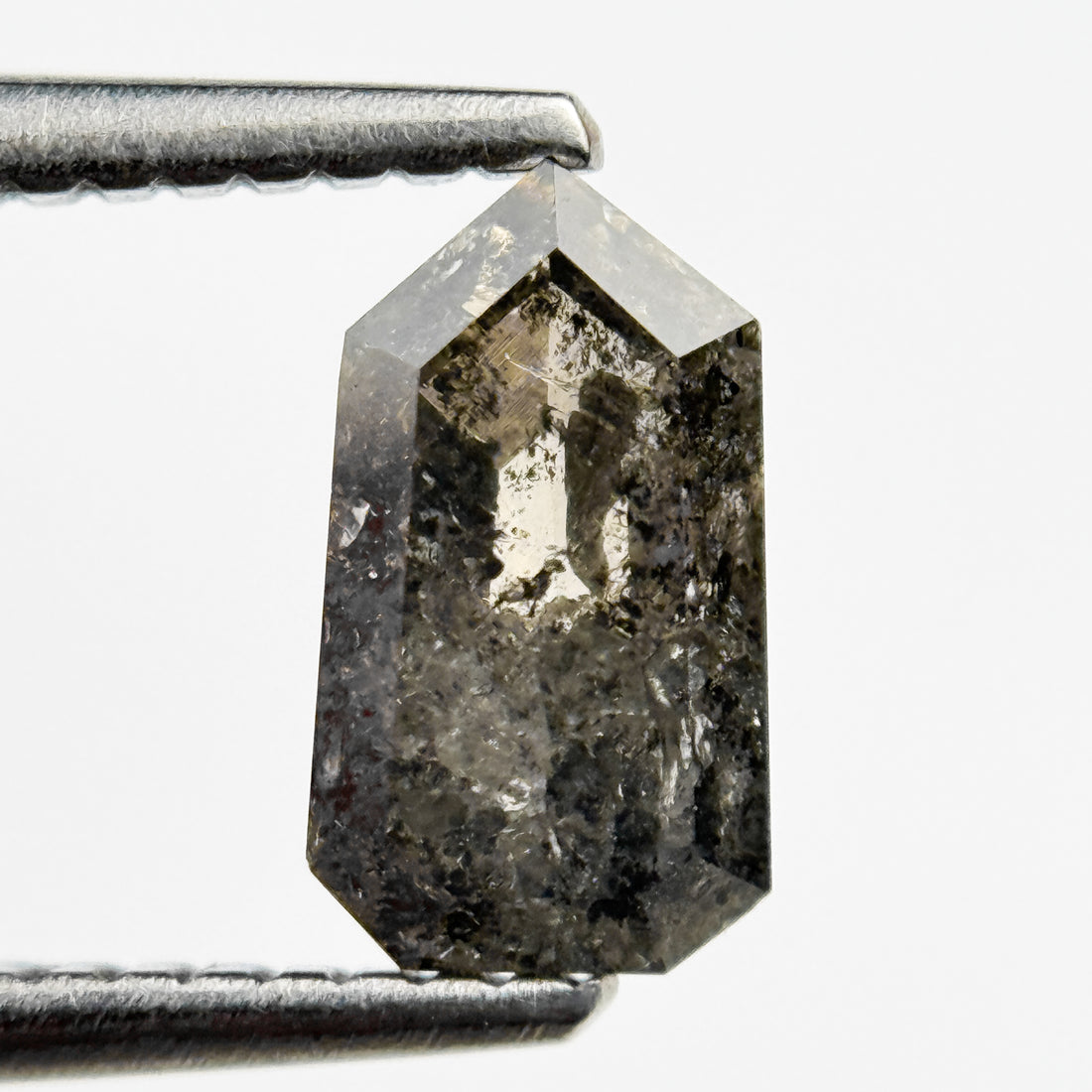 2.39 Ct Bullet Rose Cut Grey Natural Unique Diamond
