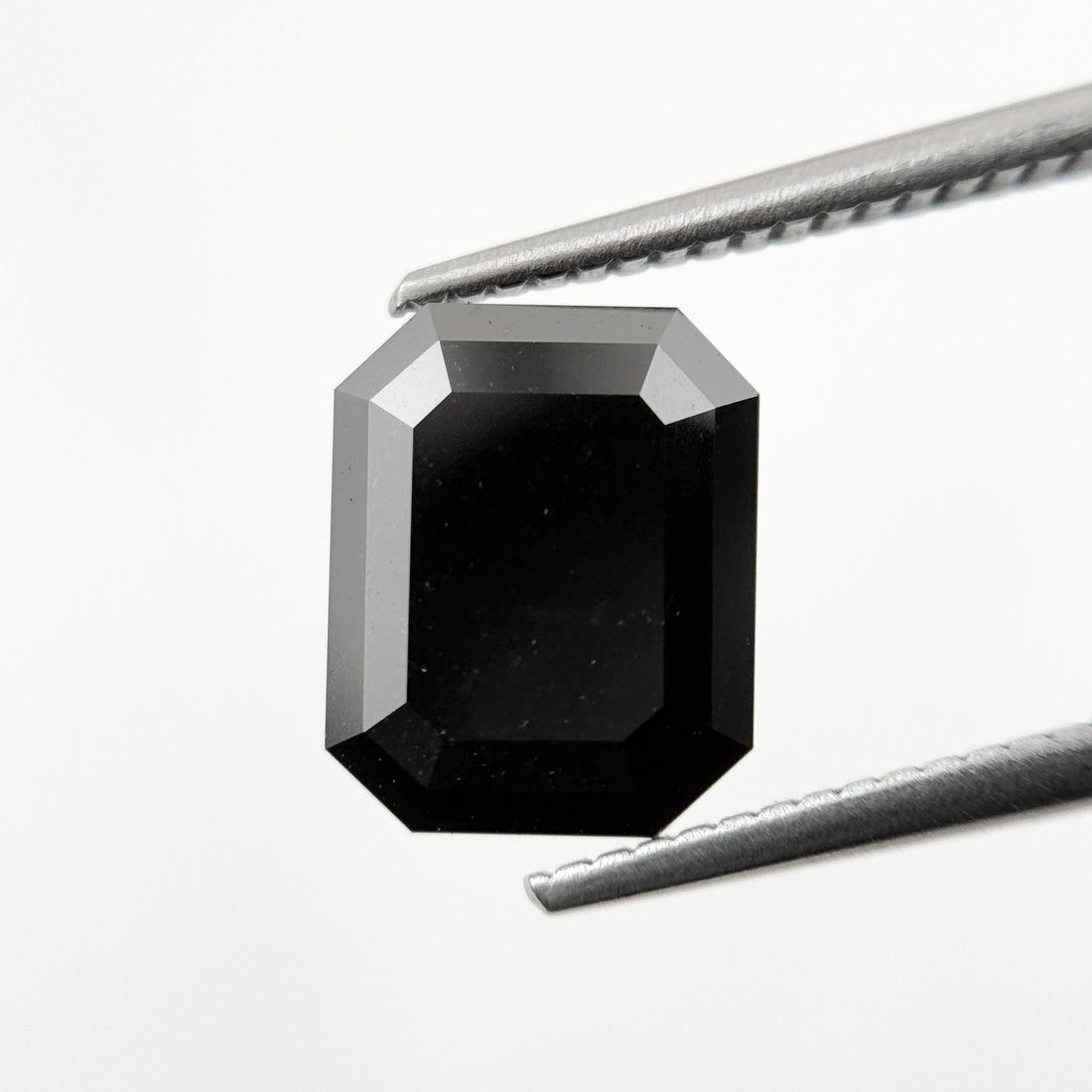 4.30 Ct Emerald Rose Cut Black Natural Fancy Diamond