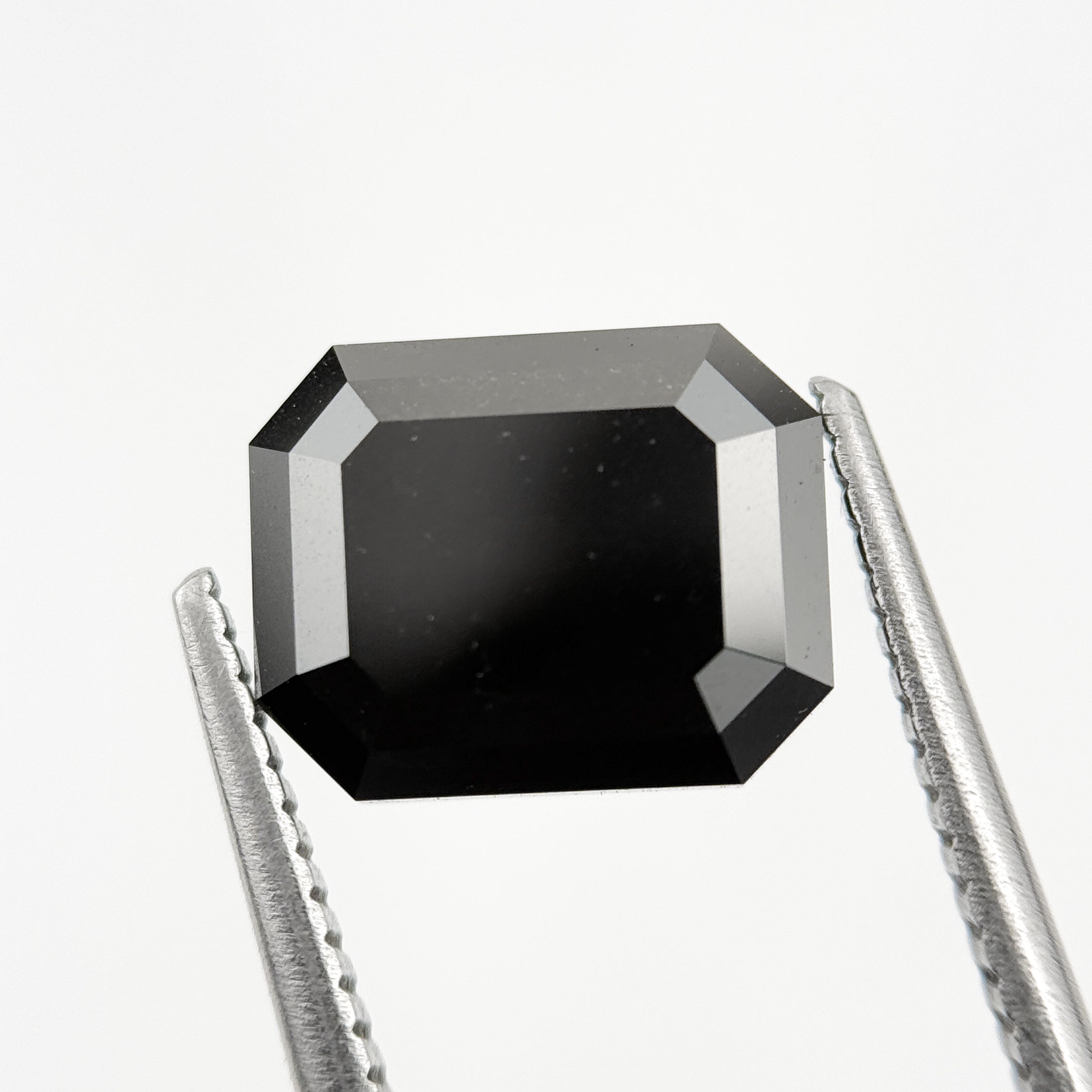 4.30 Ct Emerald Rose Cut Black Natural Fancy Diamond