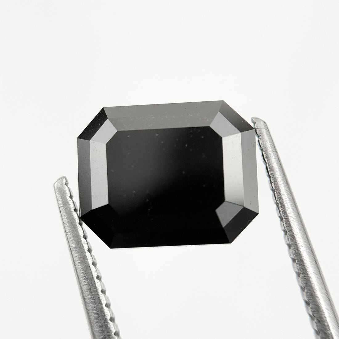 4.30 Ct Emerald Rose Cut Black Natural Fancy Diamond