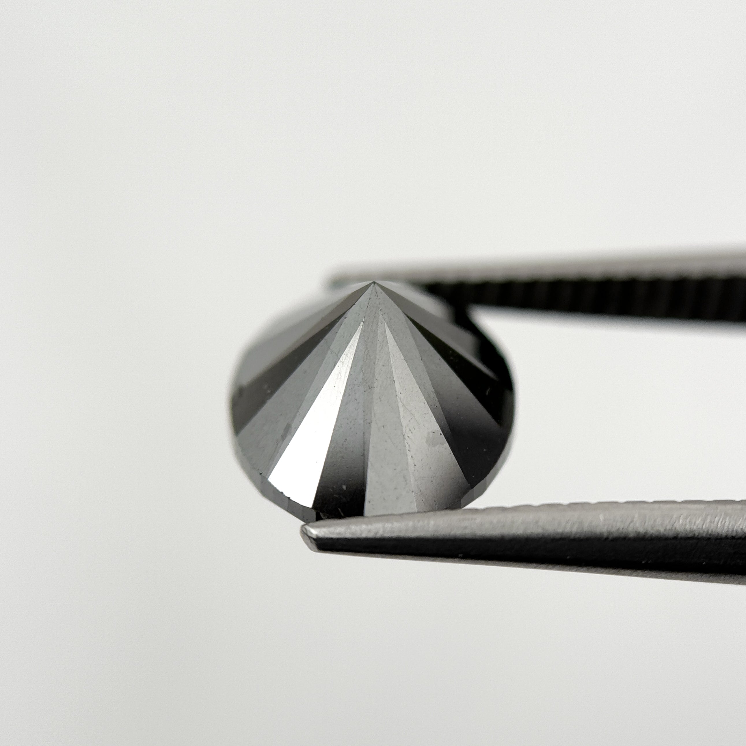 4.45 Ct Oval Brilliant Cut Black Natural Fancy Diamond