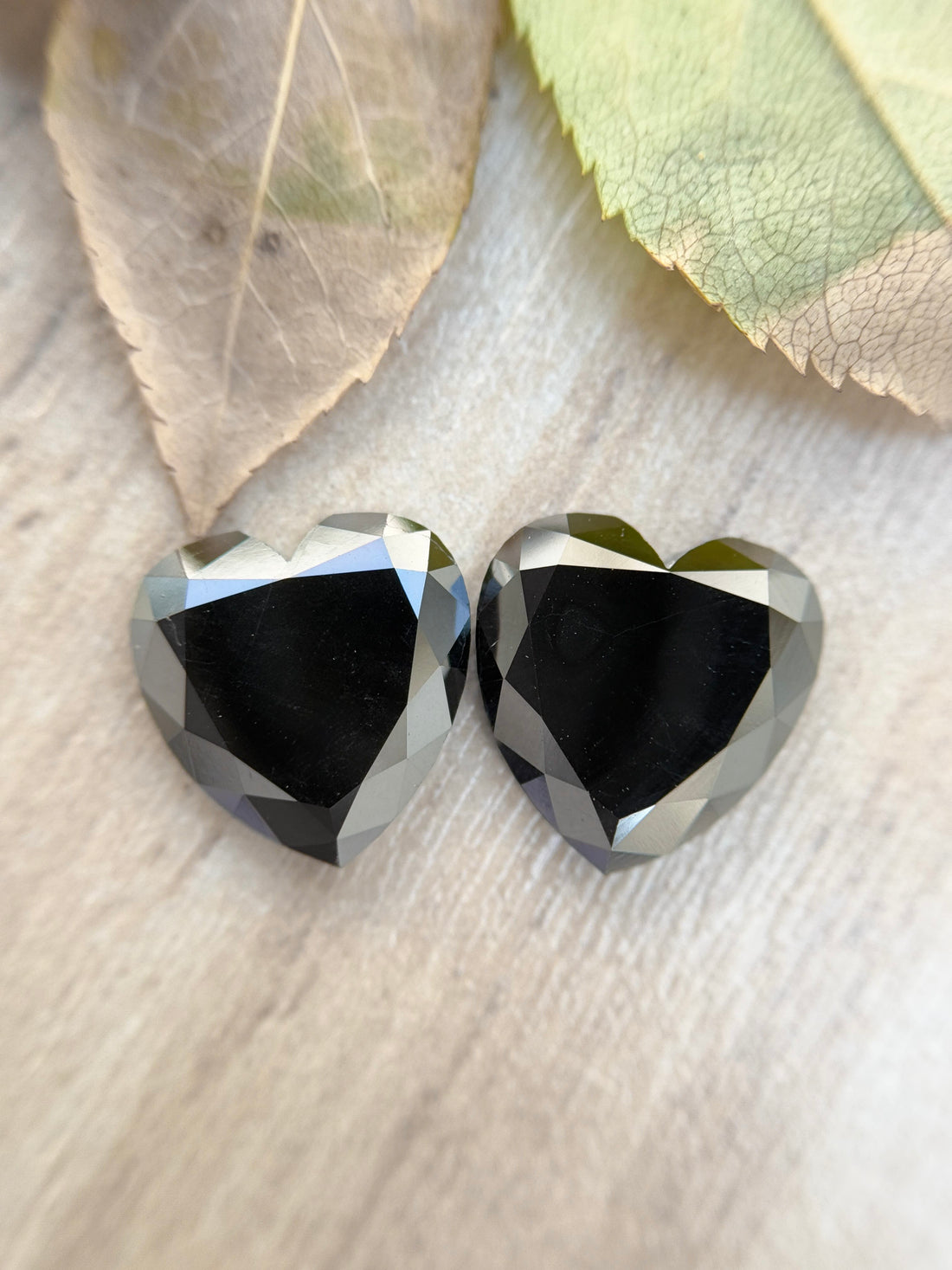 6.95 Ct Heart Rose Cut Black Natural Salt and Pepper Diamond